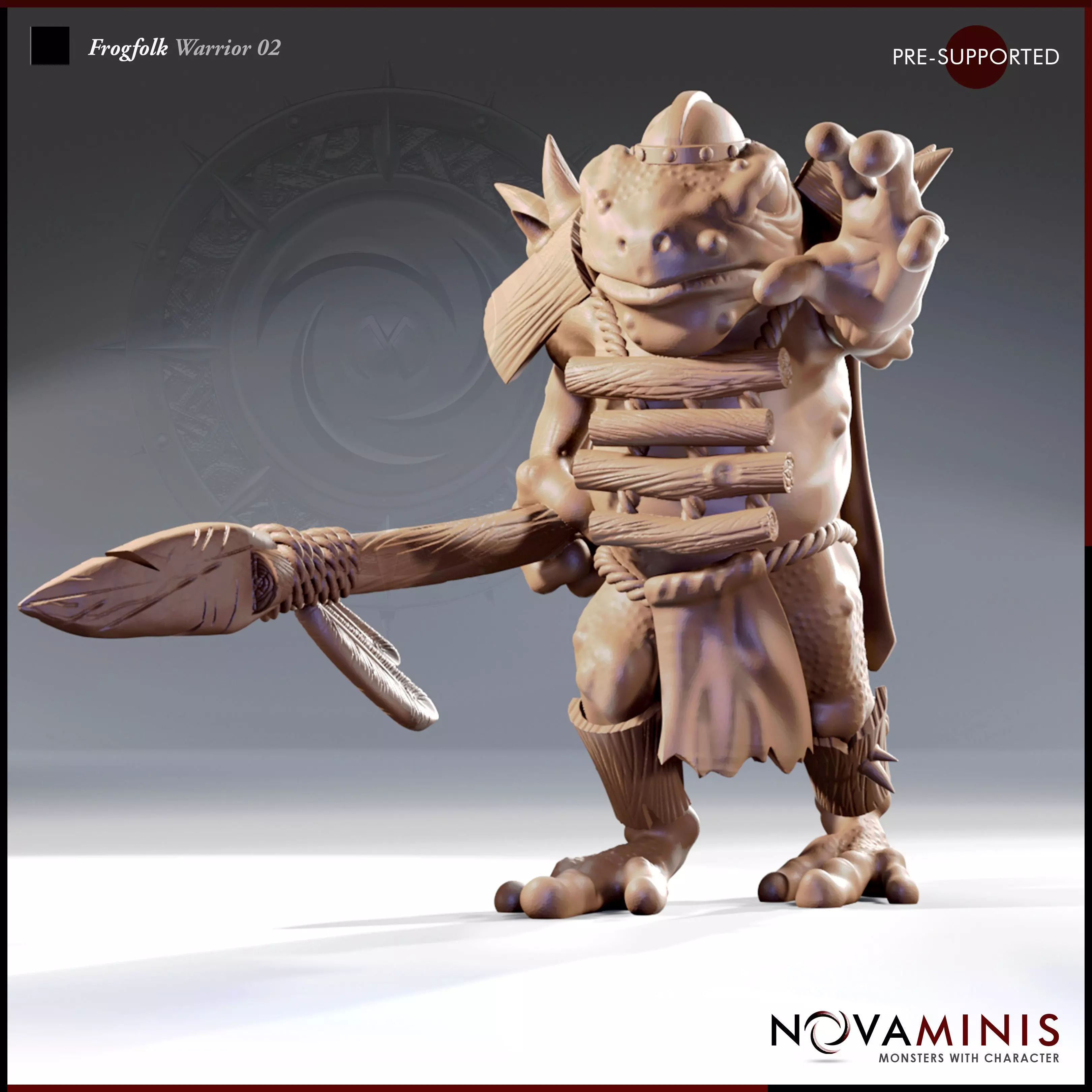 Frogfolk Warrior 02 3D print model_0