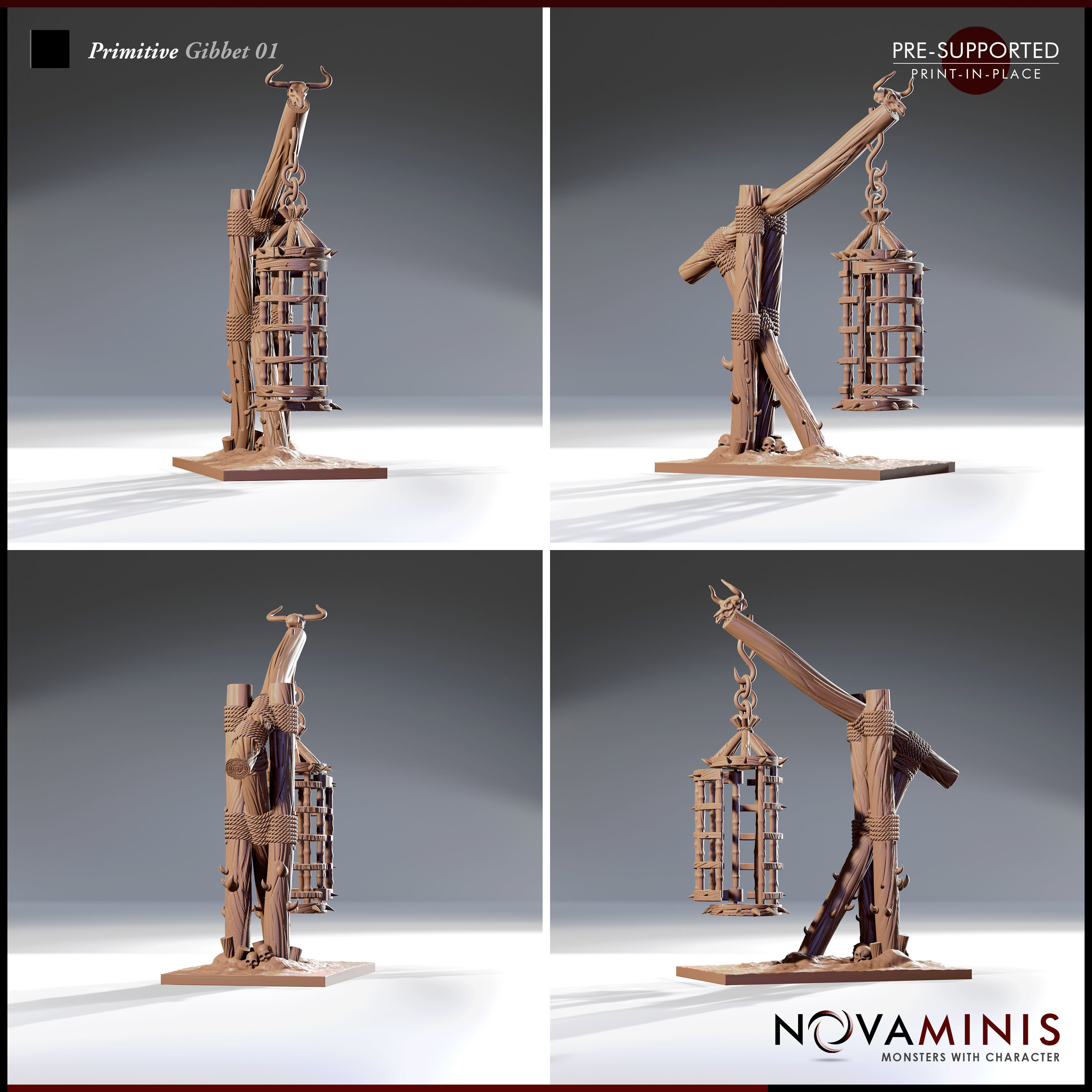 Primitive Gibbet 01 3D print model_2