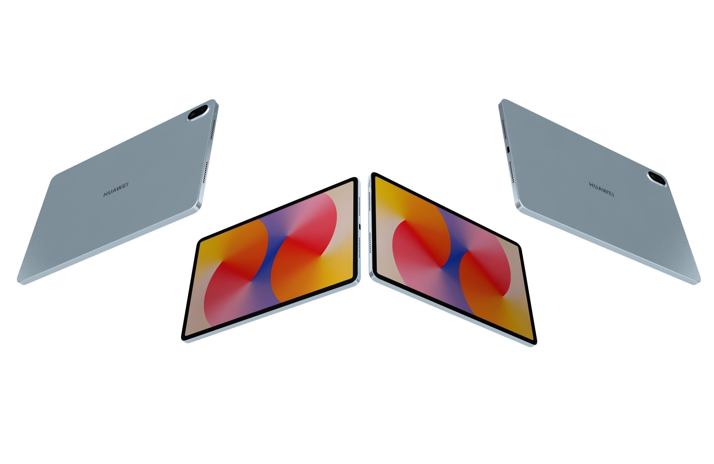 Huawei MatePad SE 11 Nebula Gray And Crystal Blue 3D model_5