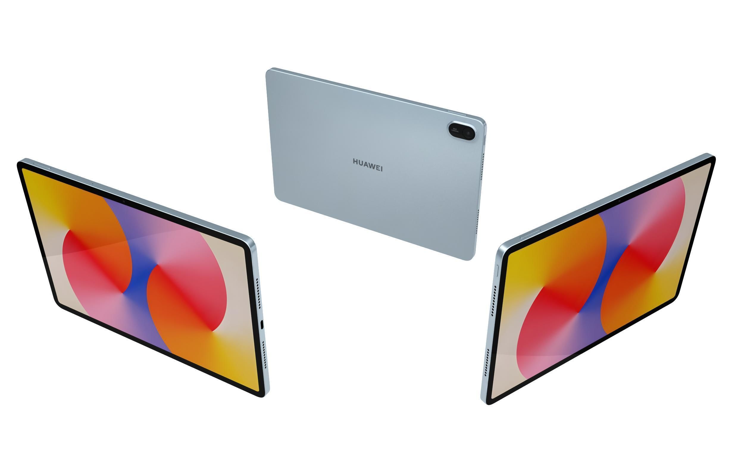 Huawei MatePad SE 11 Nebula Gray And Crystal Blue 3D model_2