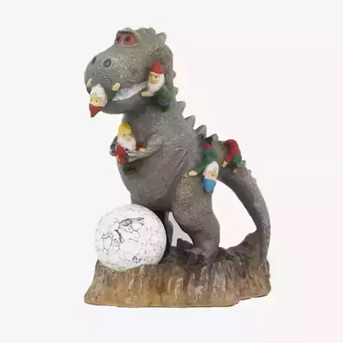 Solar Garden Statue Outdoor Decor Garden Dinosaur  Figurine 3D print model