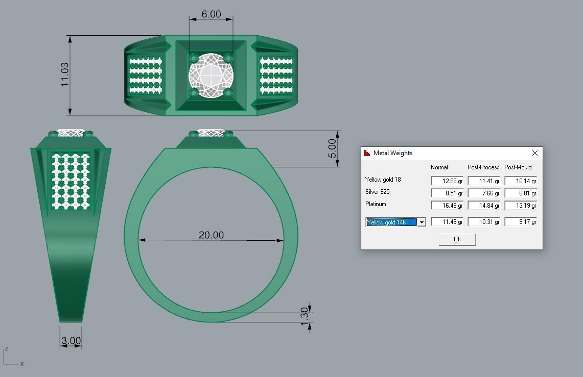 Mens Ring 2 model 3D print model_3