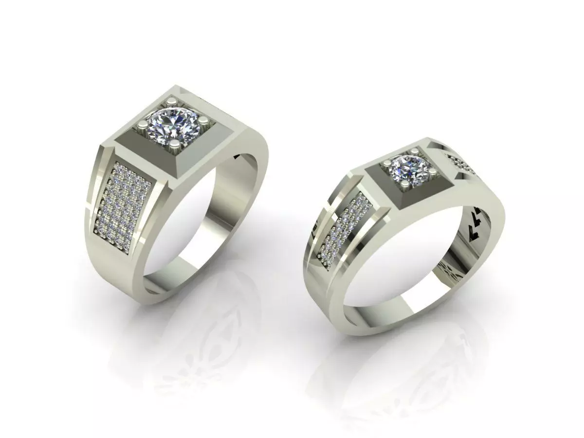 Mens Ring 2 model 3D print model_0