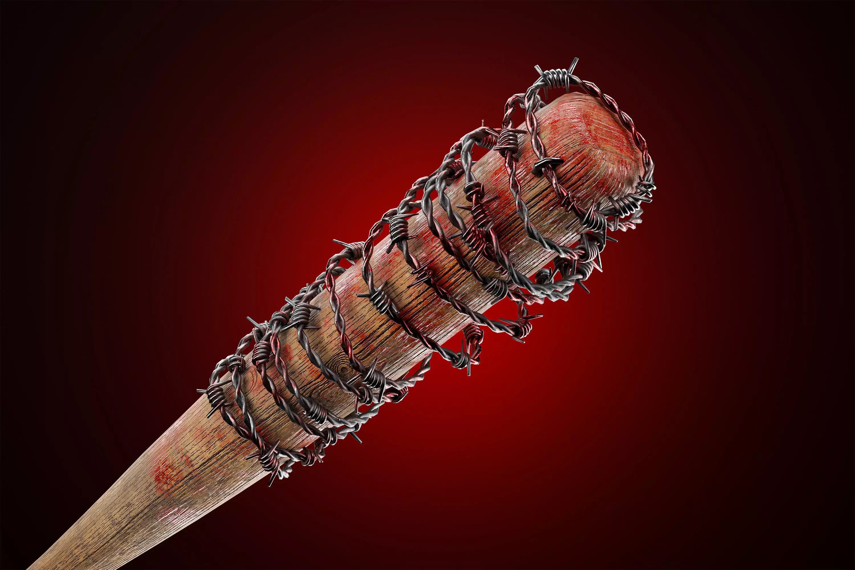 Lucille Baseball Bat - Game Ready PBR Low-poly 3D model