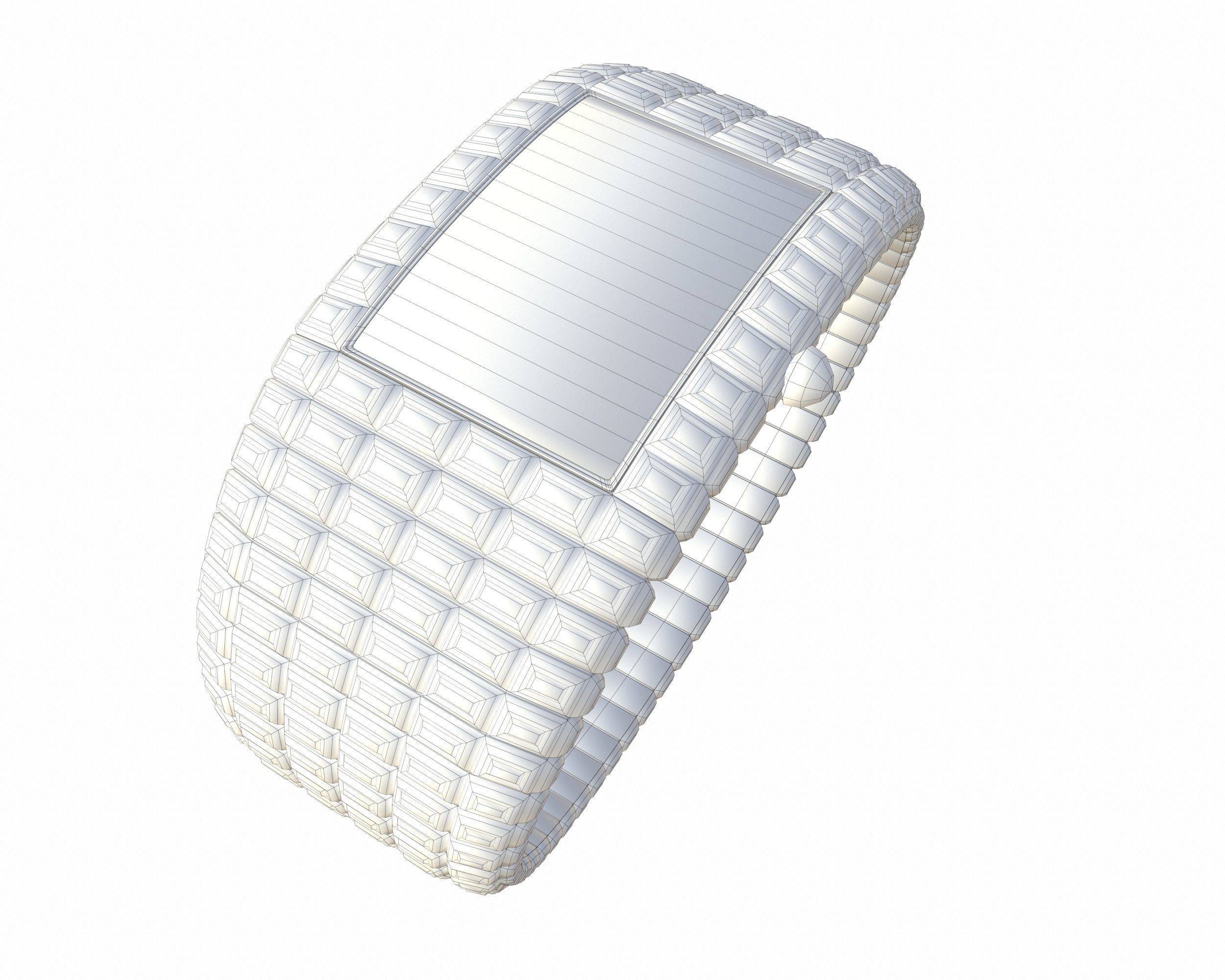 Jacob and Co Billionaire III Emerald Low-poly 3D model_16