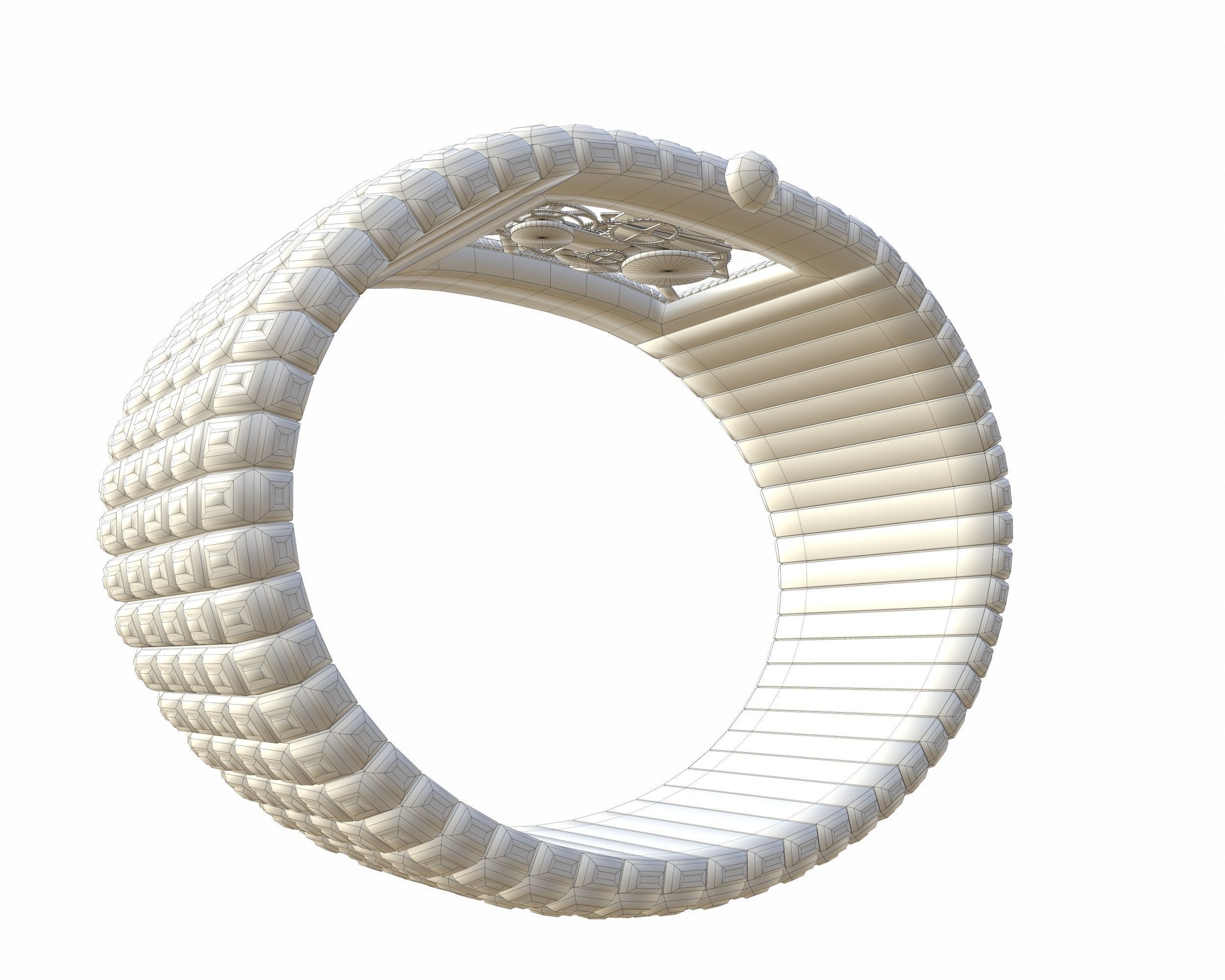 Jacob and Co Billionaire III Emerald Low-poly 3D model_19