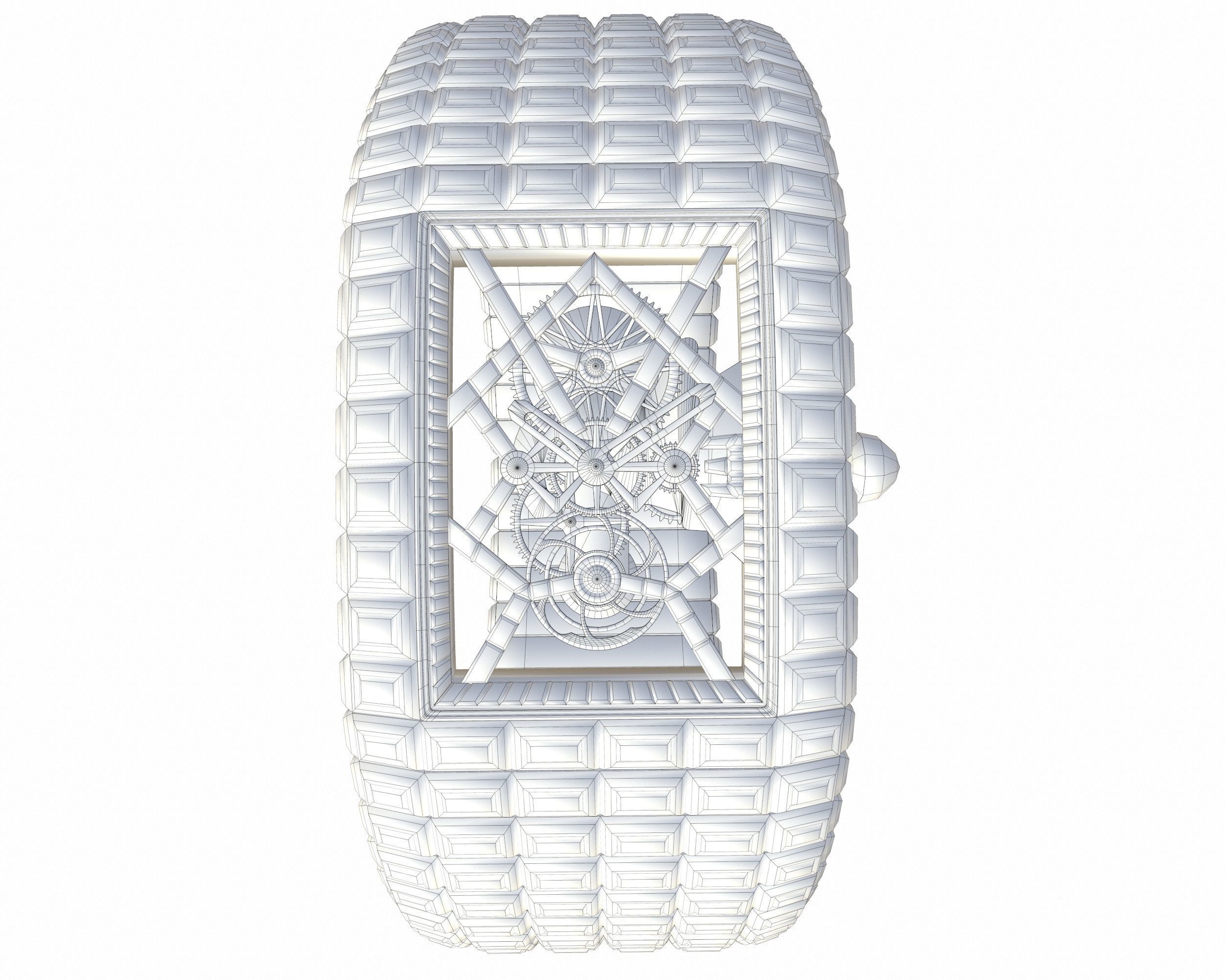 Jacob and Co Billionaire III Emerald Low-poly 3D model_18