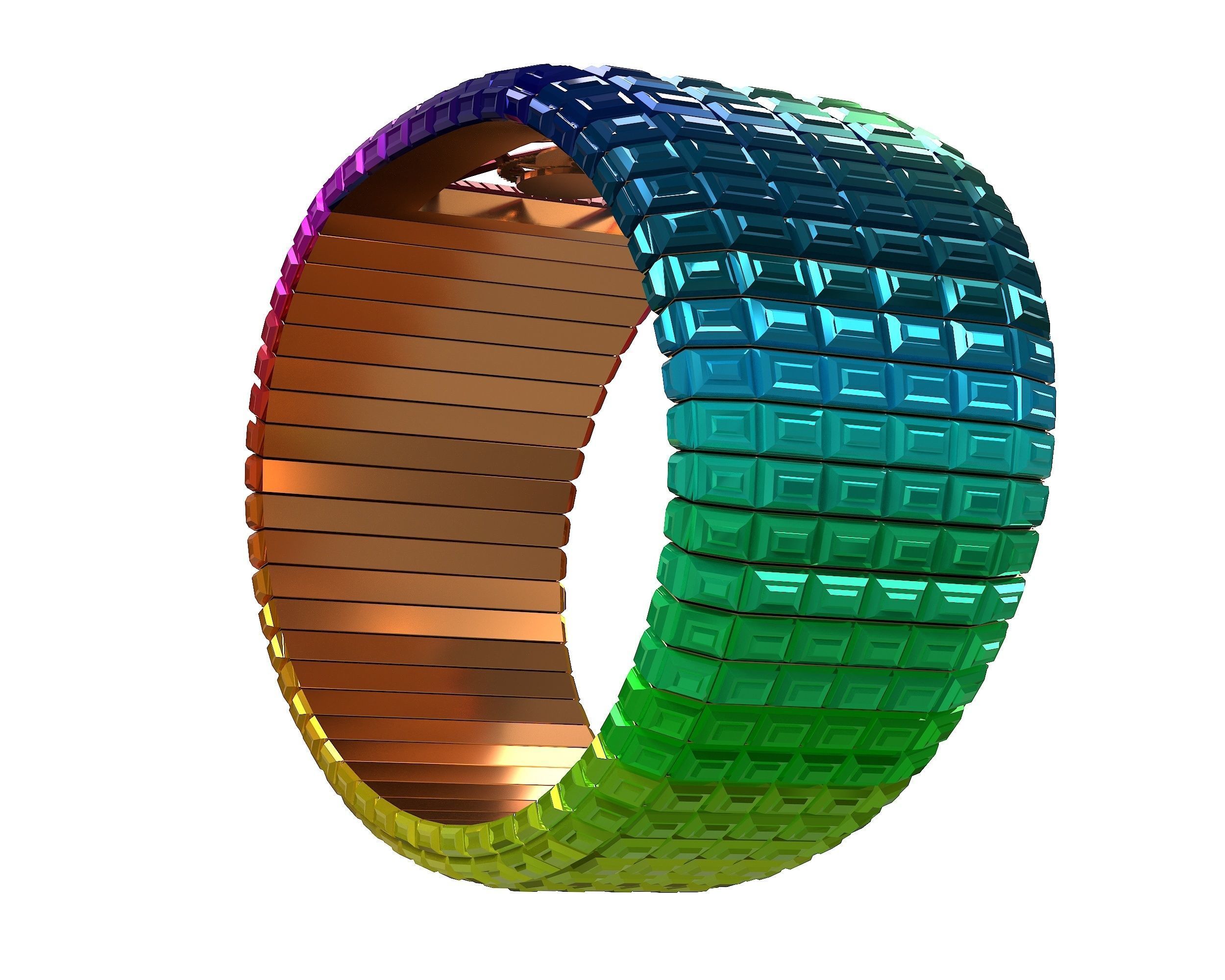 Jacob and Co Billionaire III Emerald Low-poly 3D model_14