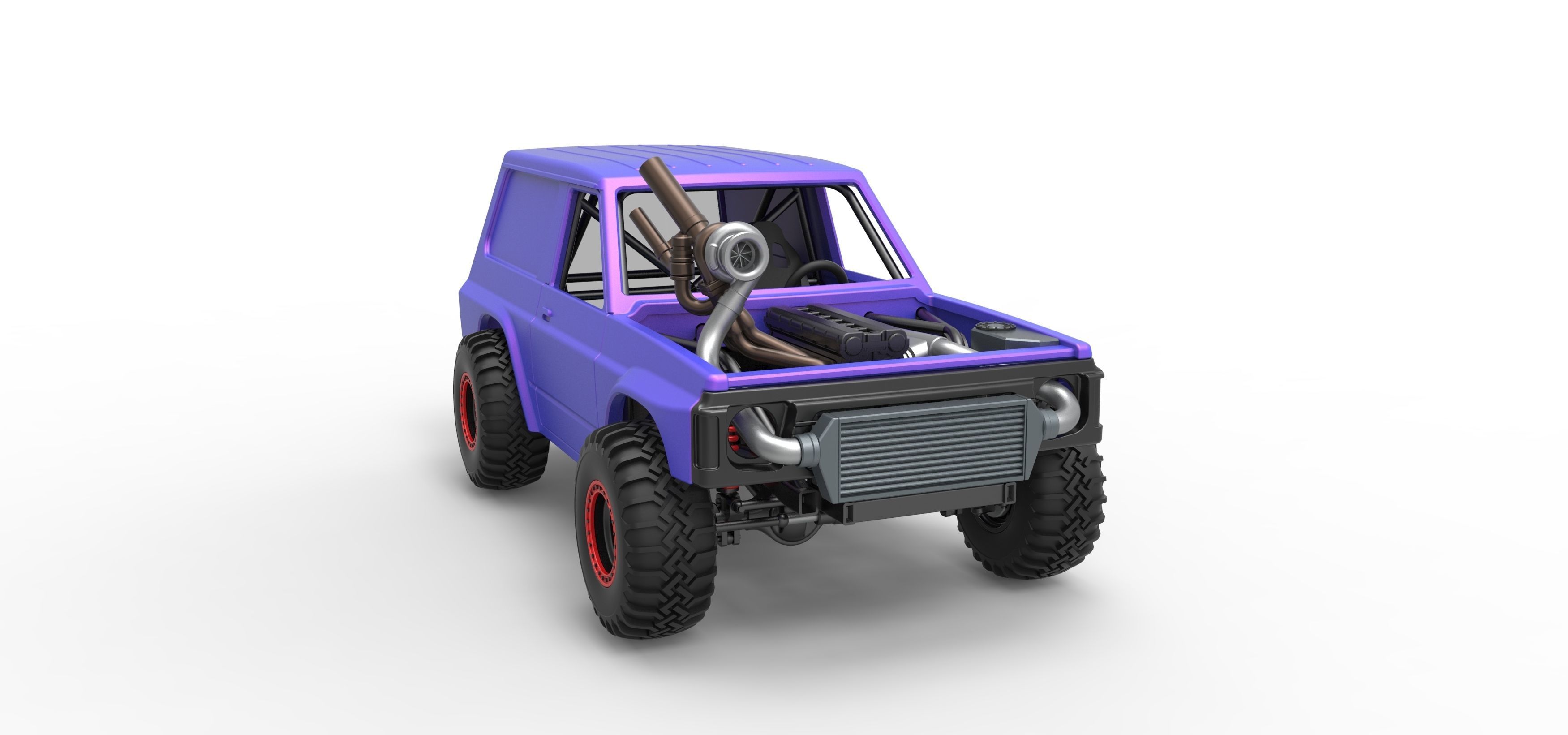 Uphill Sand Racing Dragster Version 2 Scale 1 to 25 3D print model_26