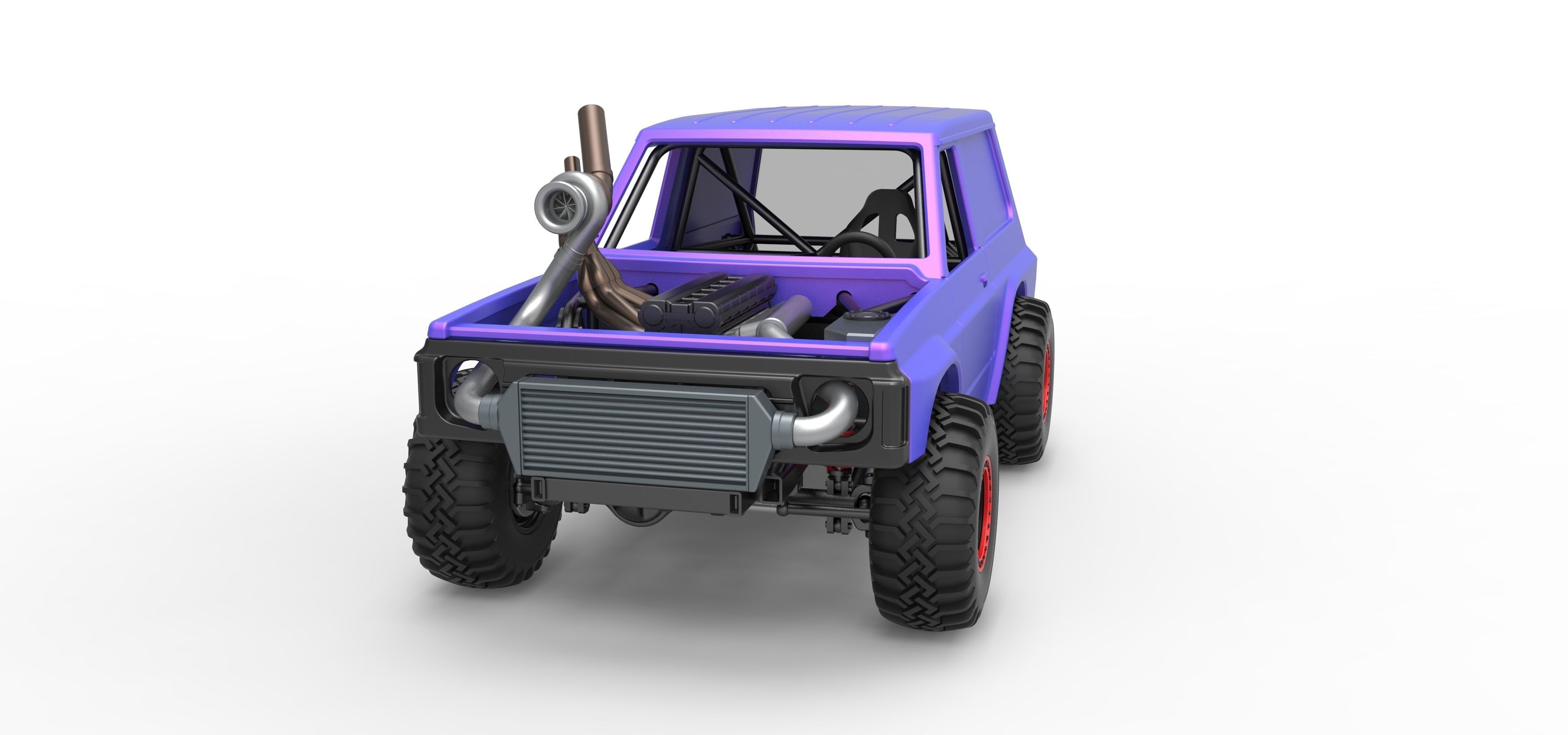 Uphill Sand Racing Dragster Version 2 Scale 1 to 25 3D print model_5