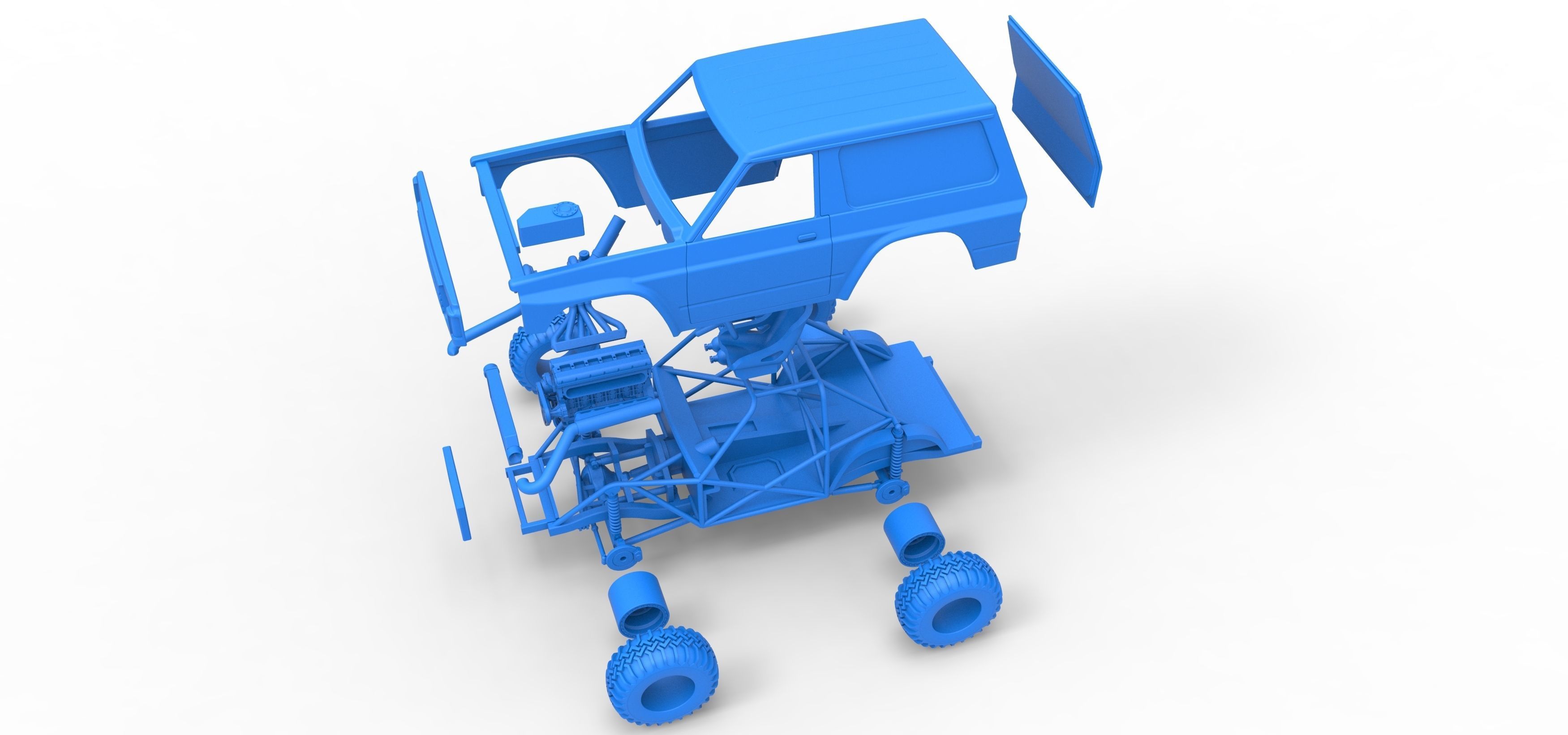 Uphill Sand Racing Dragster Version 2 Scale 1 to 25 3D print model_56