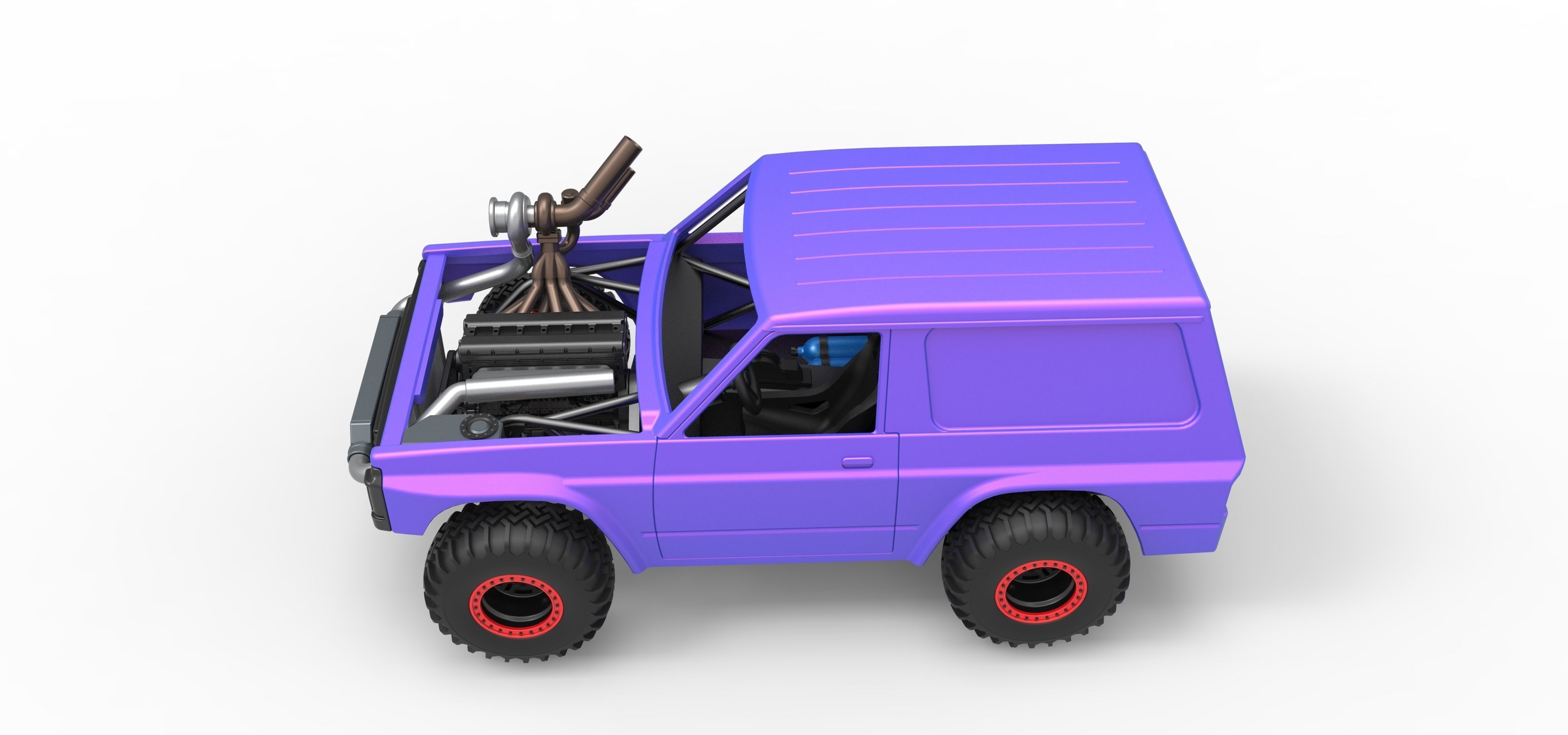 Uphill Sand Racing Dragster Version 2 Scale 1 to 25 3D print model_10