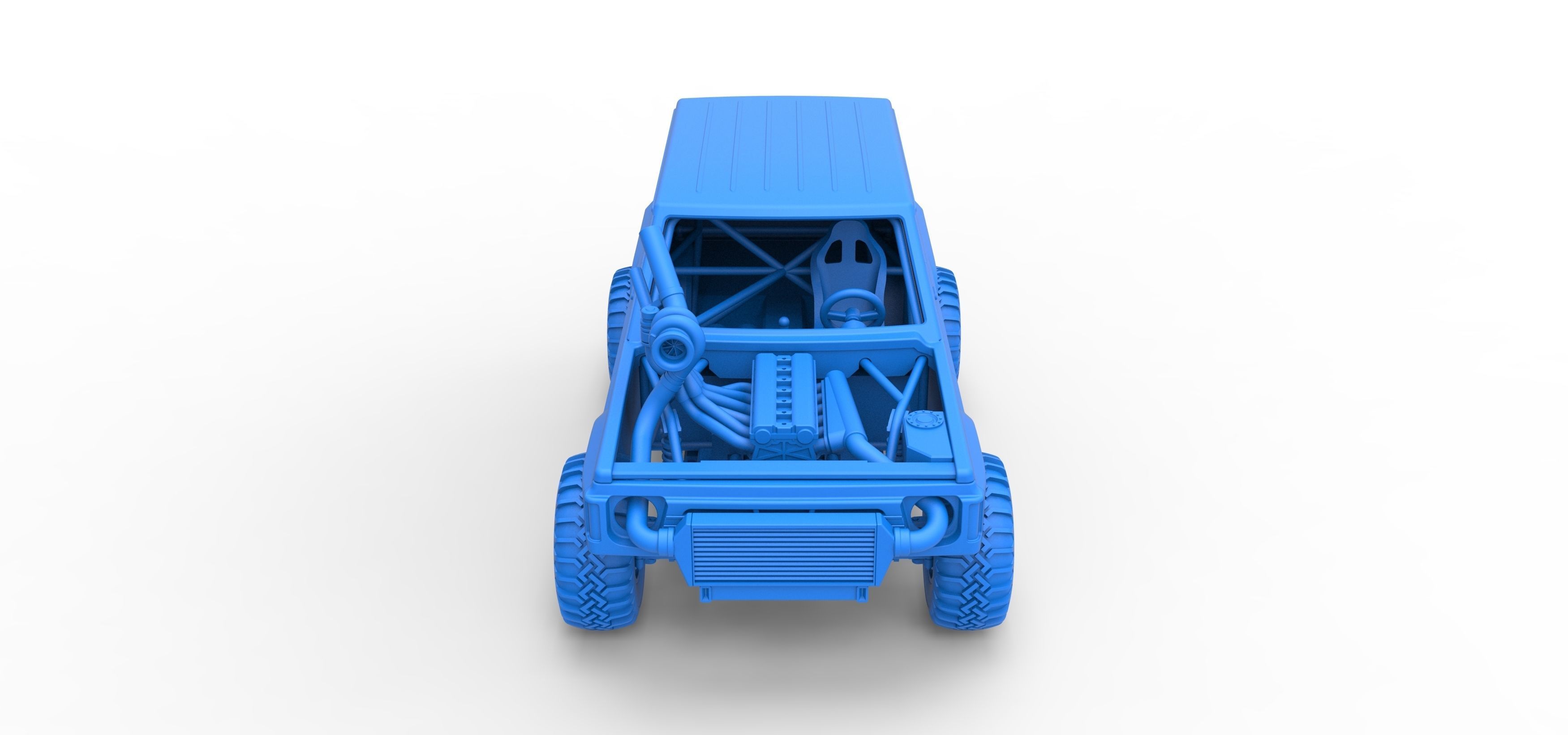 Uphill Sand Racing Dragster Version 2 Scale 1 to 25 3D print model_35