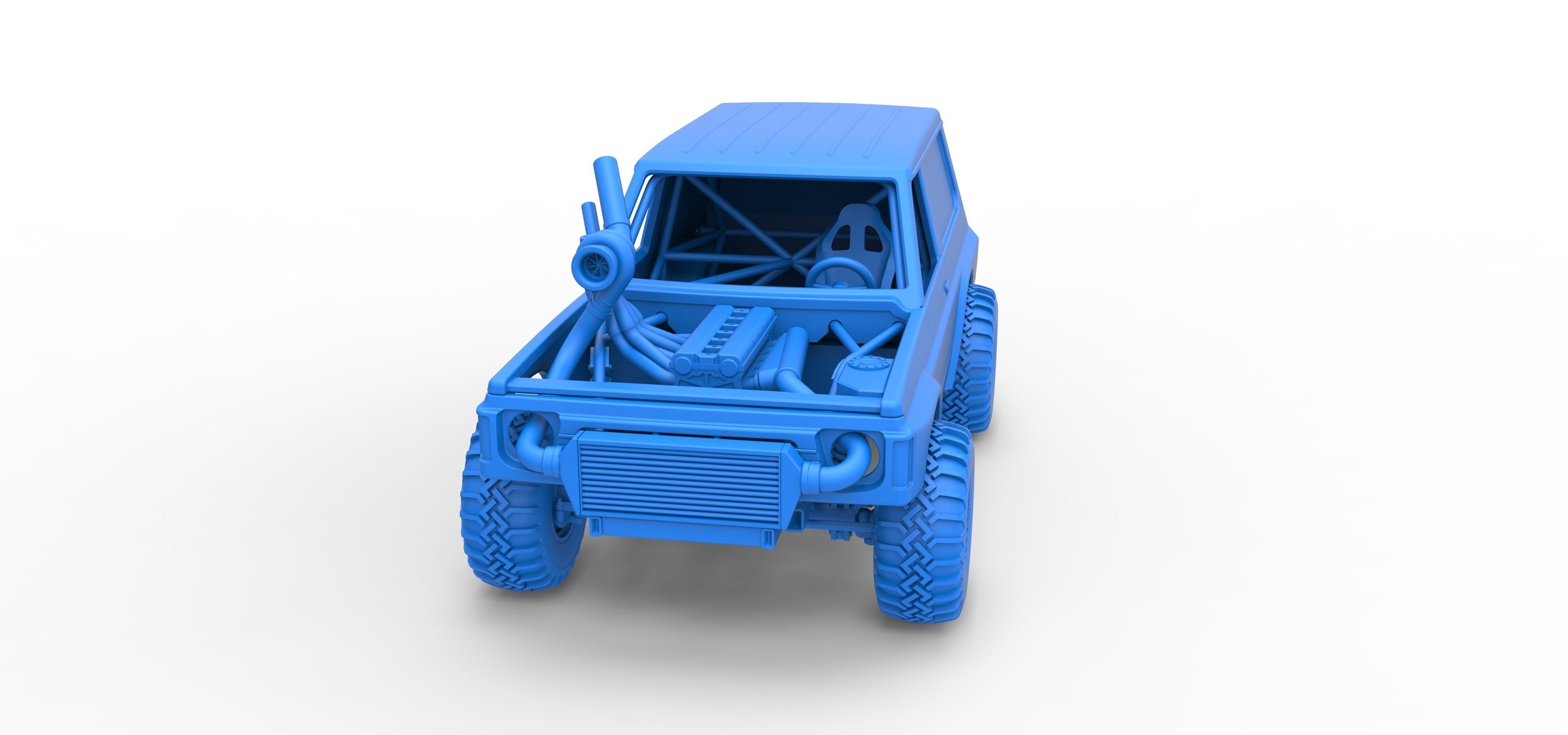 Uphill Sand Racing Dragster Version 2 Scale 1 to 25 3D print model_32