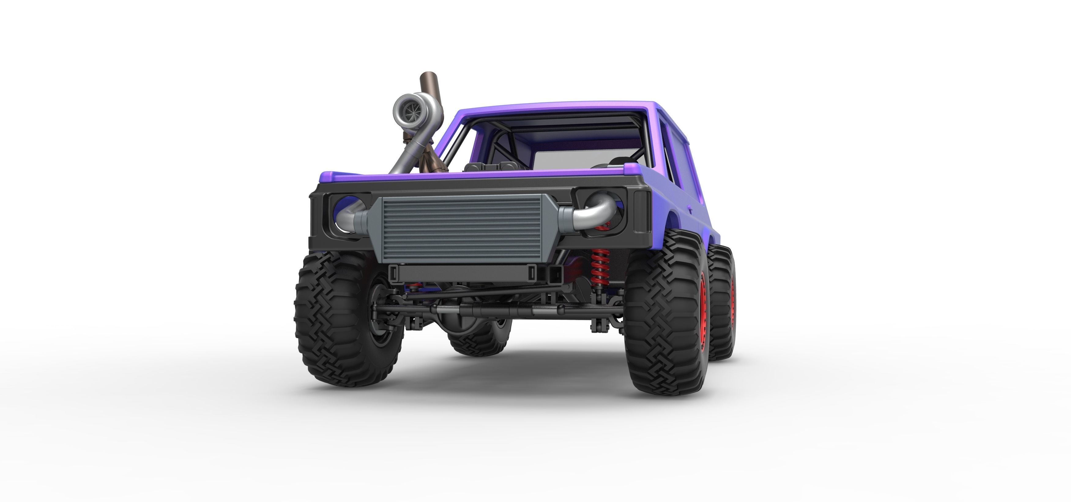 Uphill Sand Racing Dragster Version 2 Scale 1 to 25 3D print model_6