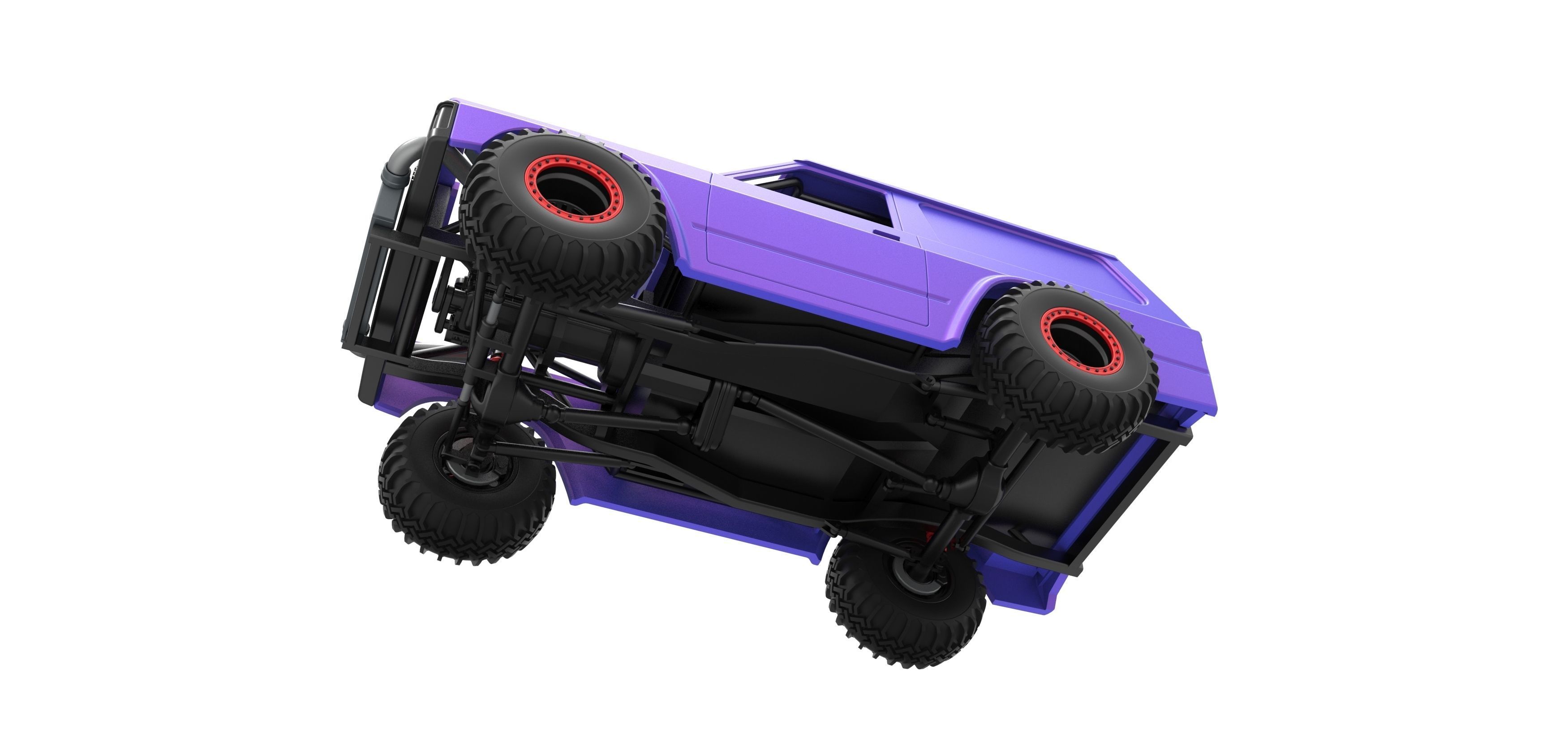 Uphill Sand Racing Dragster Version 2 Scale 1 to 25 3D print model_3