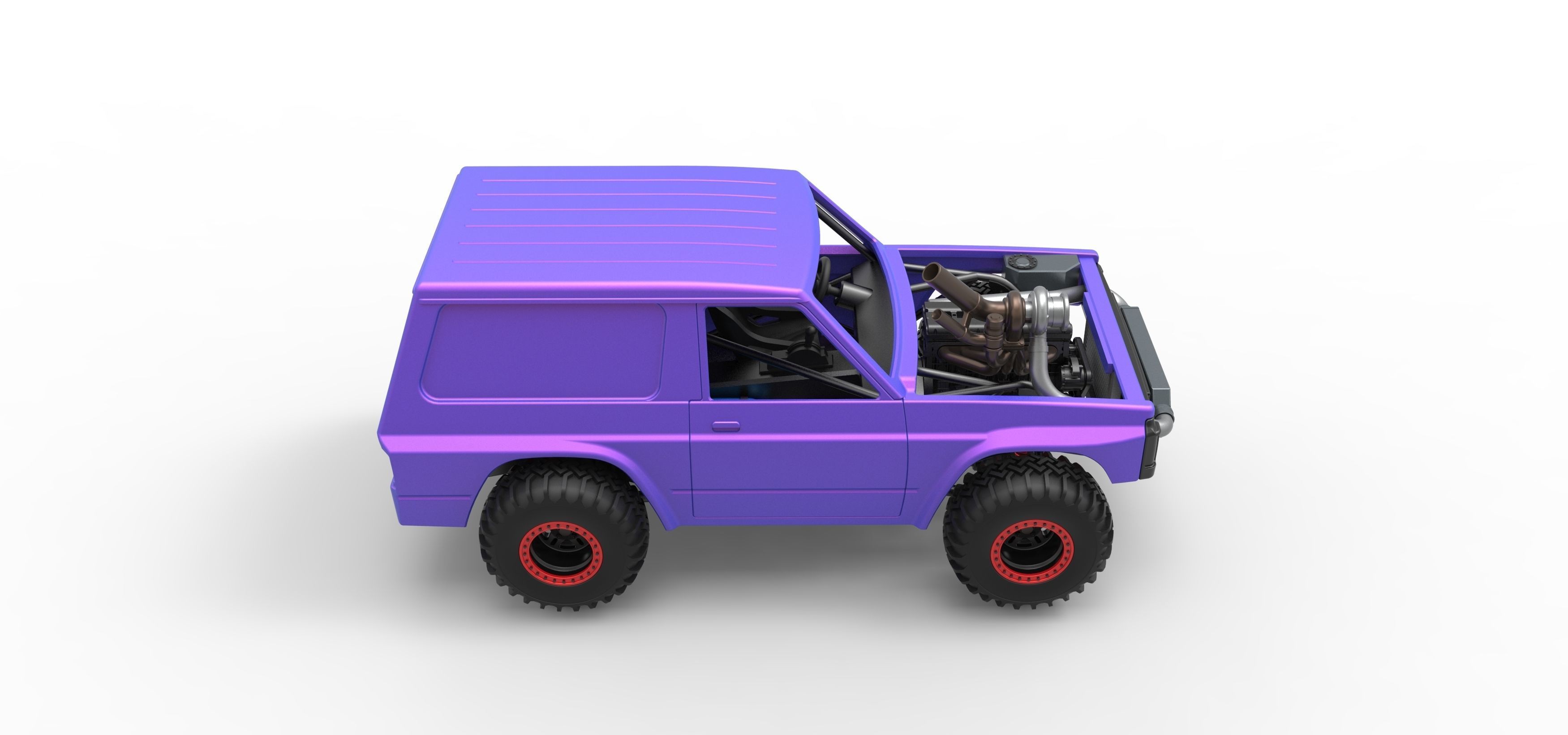 Uphill Sand Racing Dragster Version 2 Scale 1 to 25 3D print model_23