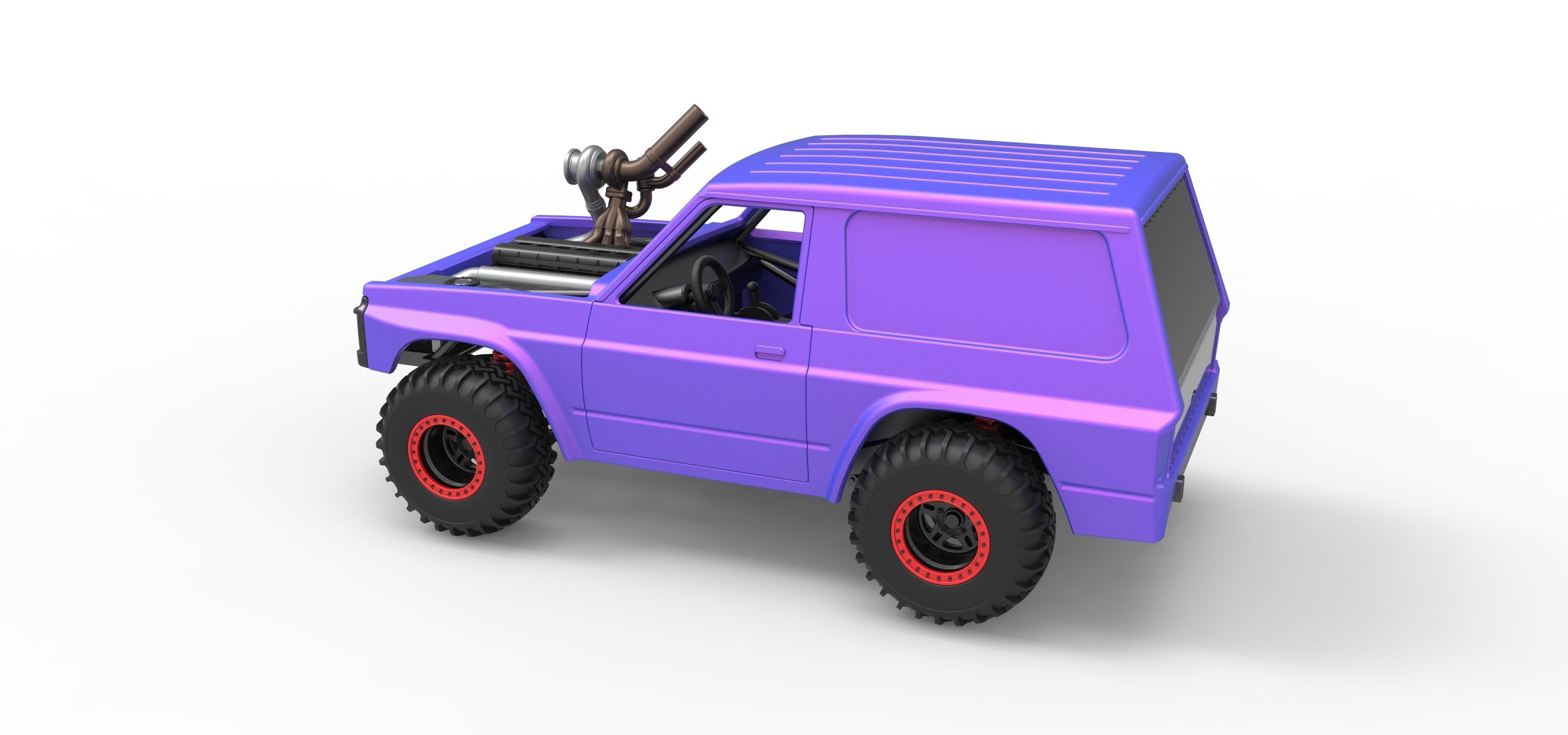 Uphill Sand Racing Dragster Version 2 Scale 1 to 25 3D print model_12