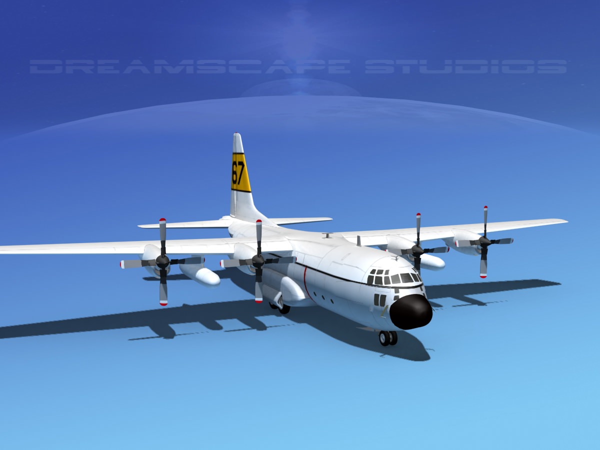 Lockheed C-130 Hercules Tanker Transport 3D model_7