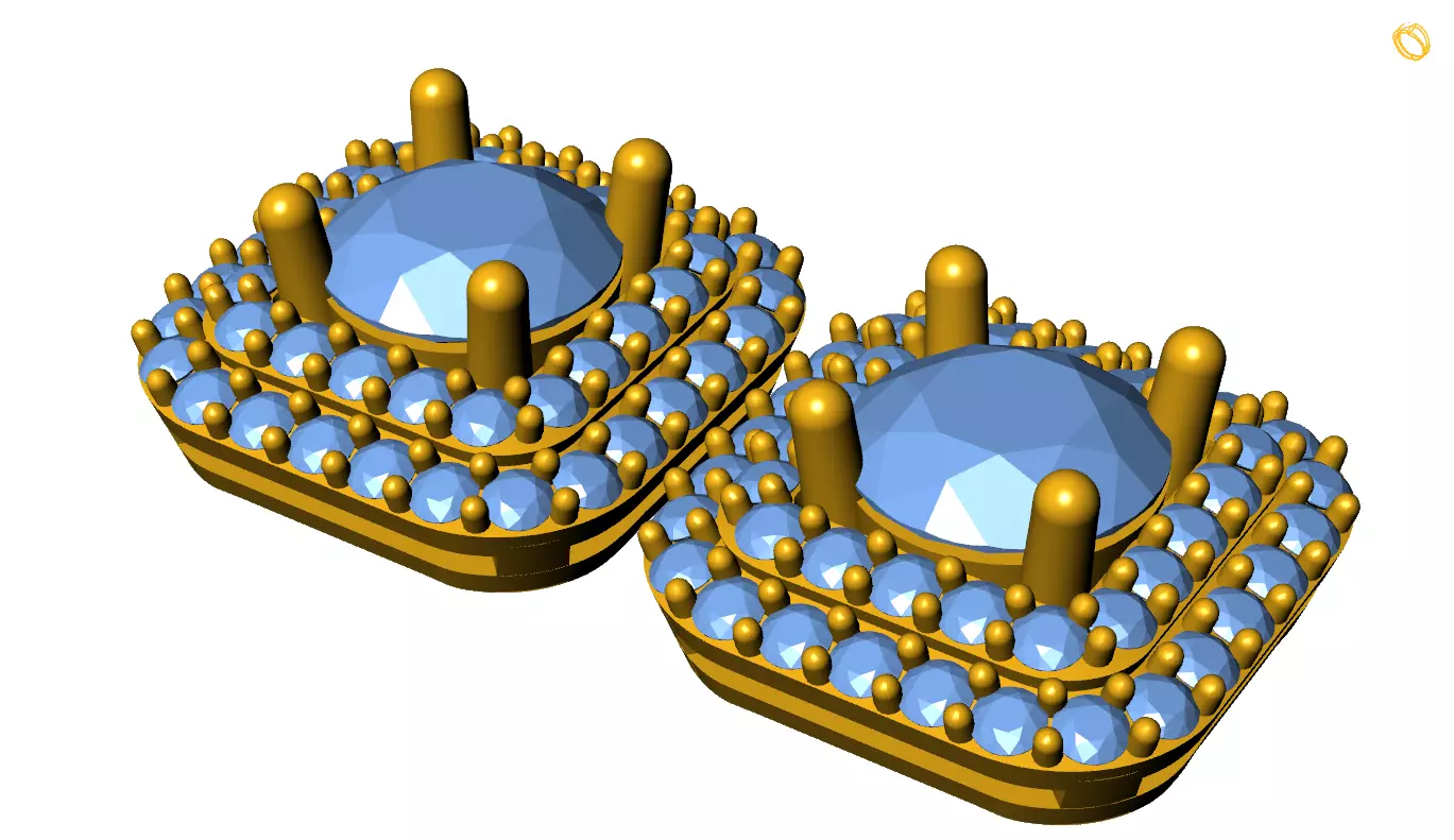 Earring 3D print model_0