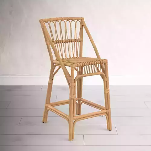 MODERN LUXE STOOL RATTAN