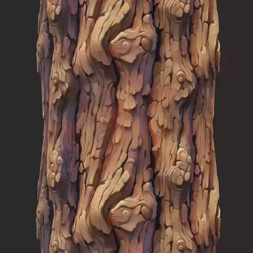 Stylized Bark Seamless Texture