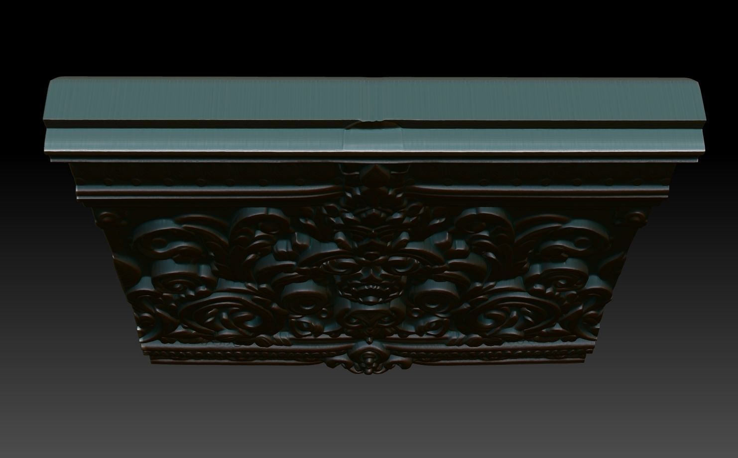 Indian Temple Wall basrelief 03 240613 3D print model_3