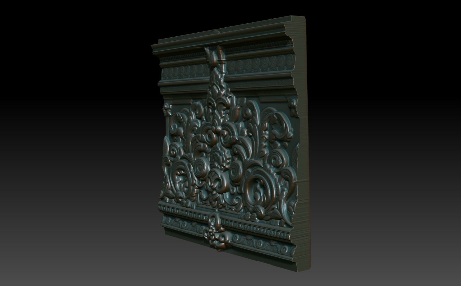 Indian Temple Wall basrelief 03 240613 3D print model_1