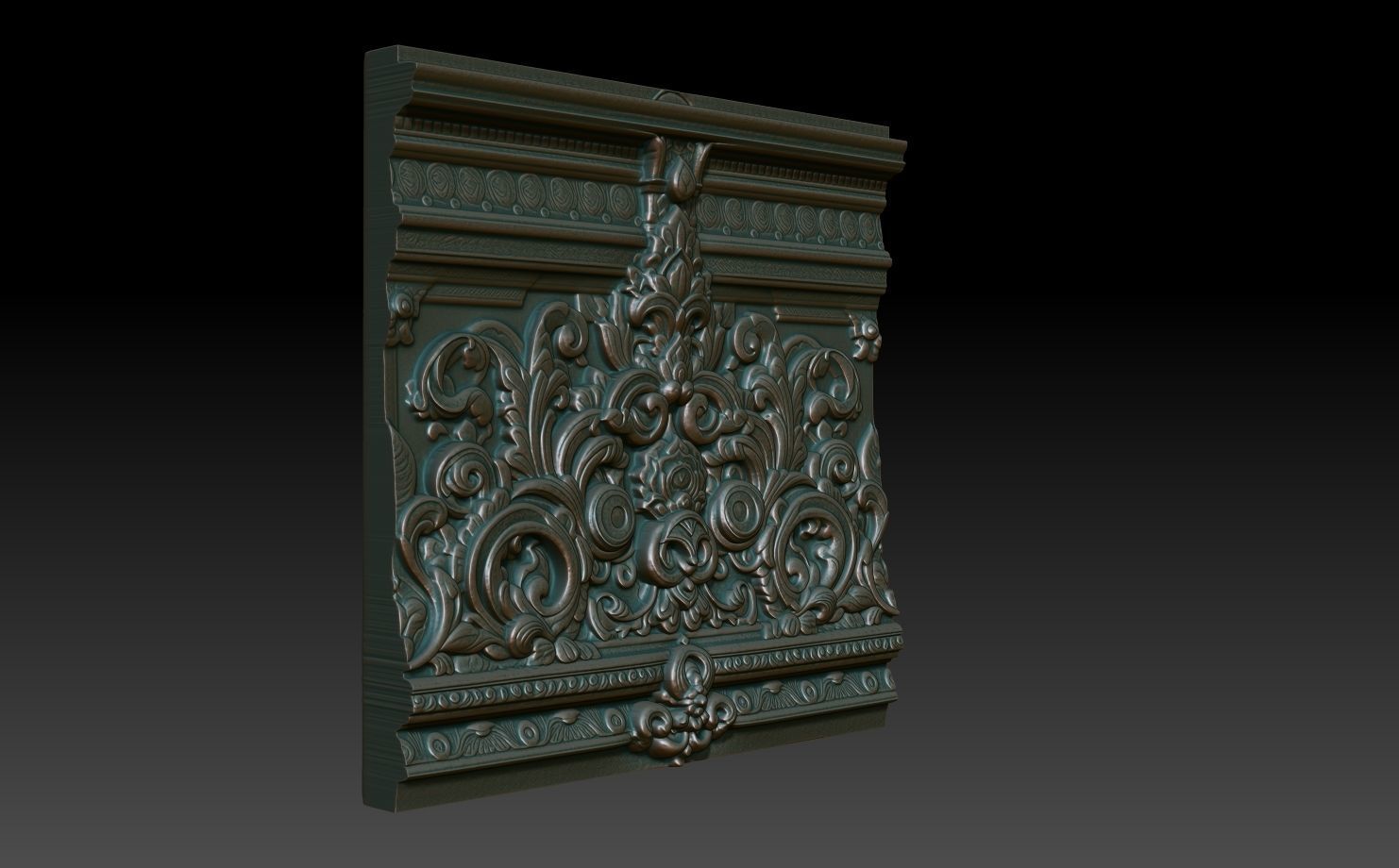 Indian Temple Wall basrelief 03 240613 3D print model_2