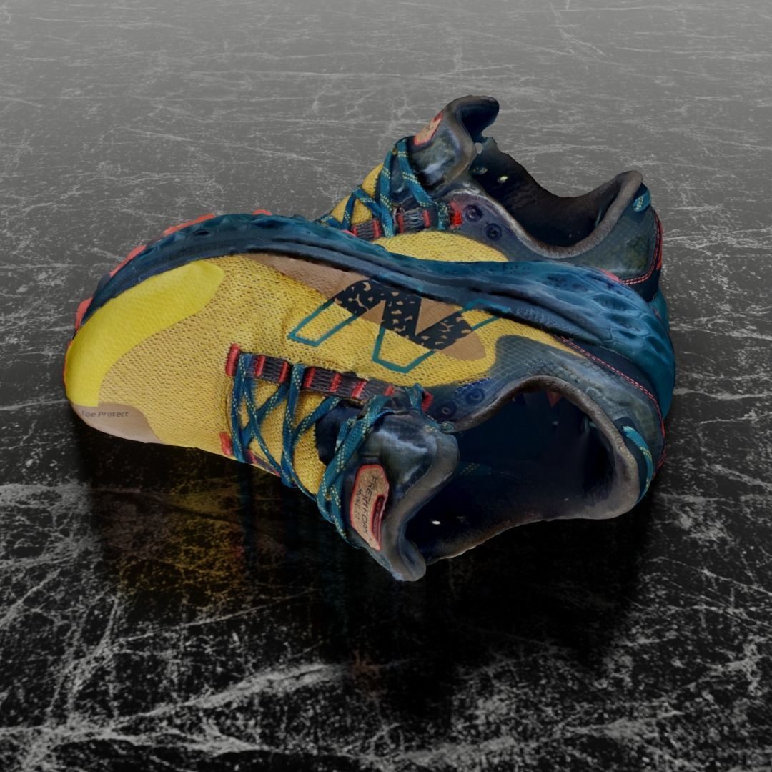 NEW BALANCE X More Trail V2 Harvest Gold 3D SHOES Low-poly 3D model_7