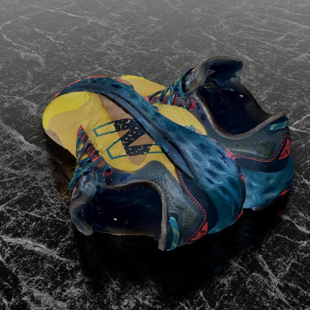 NEW BALANCE X More Trail V2 Harvest Gold 3D SHOES Low-poly 3D model_6