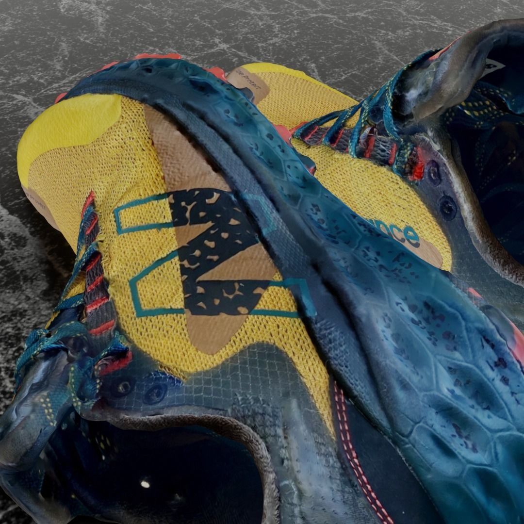 NEW BALANCE X More Trail V2 Harvest Gold 3D SHOES Low-poly 3D model_8