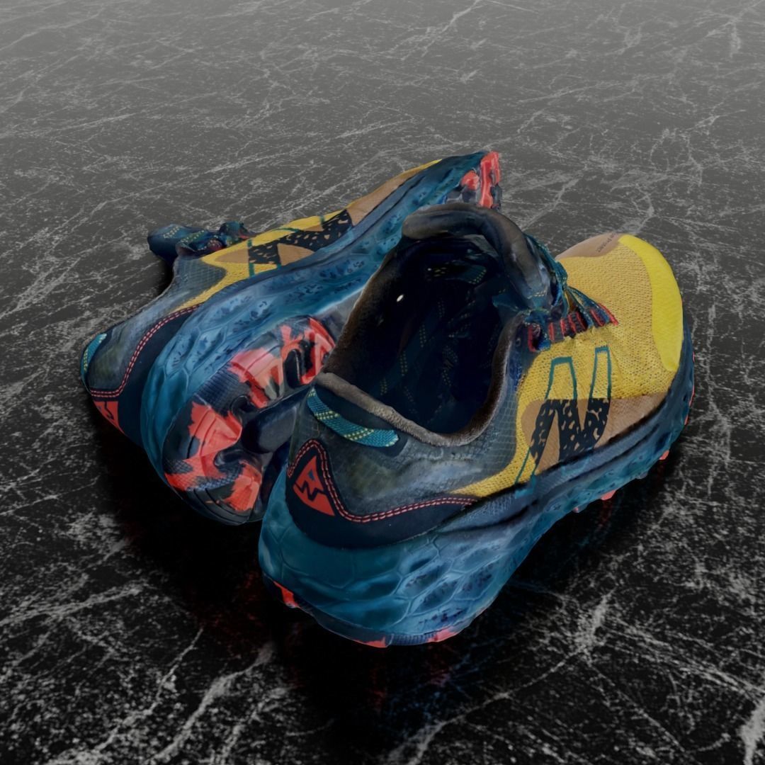 NEW BALANCE X More Trail V2 Harvest Gold 3D SHOES Low-poly 3D model_5