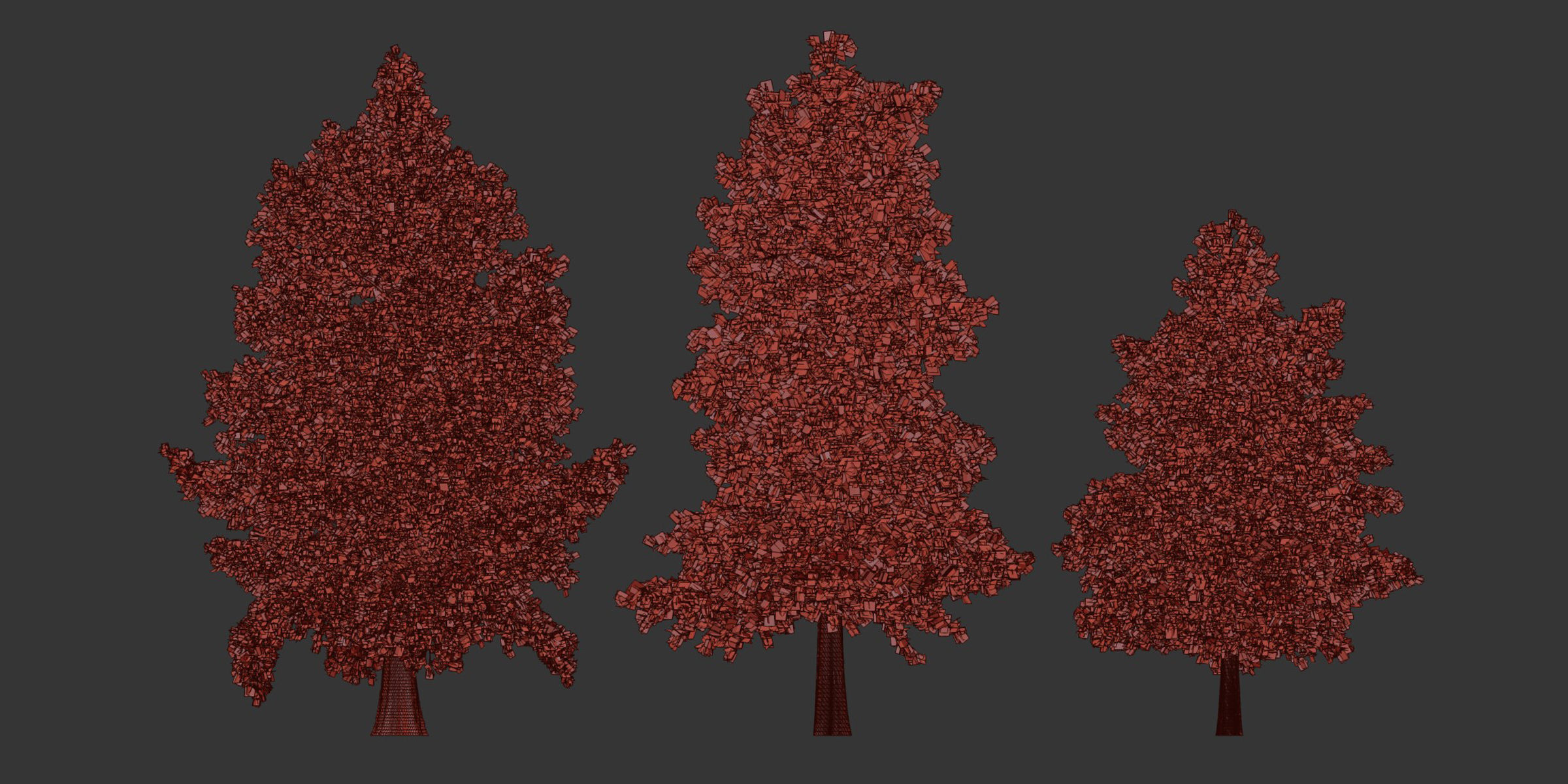 Conifer trees vol 78-Blender 3D model_7