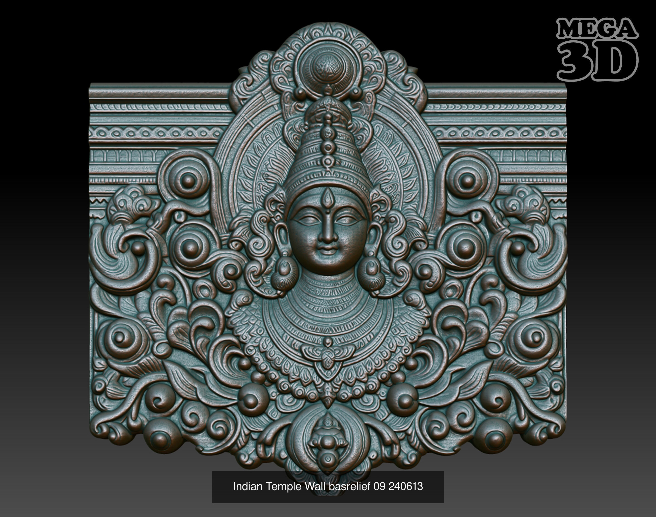 Indian Temple Wall basrelief Pack 240613 3D Model Collection_1