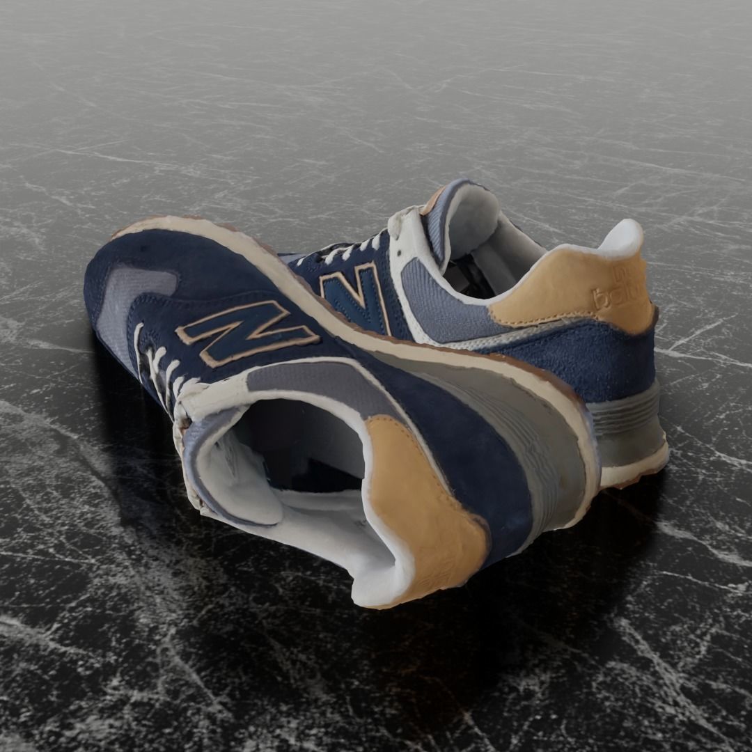 NEW BALANCE ML 574 AB2 3D SHOES Low-poly 3D model_6