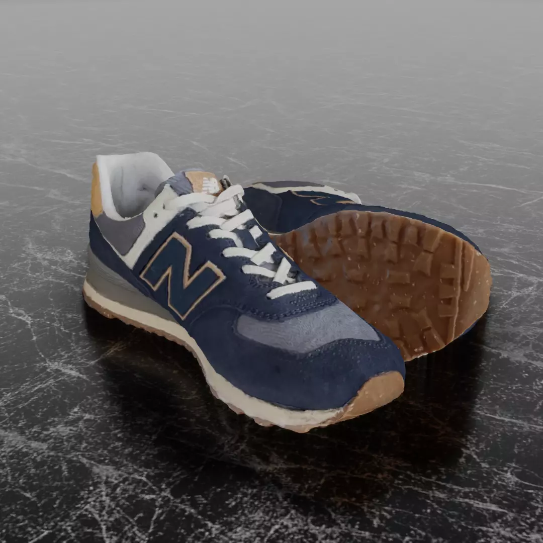 NEW BALANCE ML 574 AB2 3D SHOES Low-poly 3D model_0