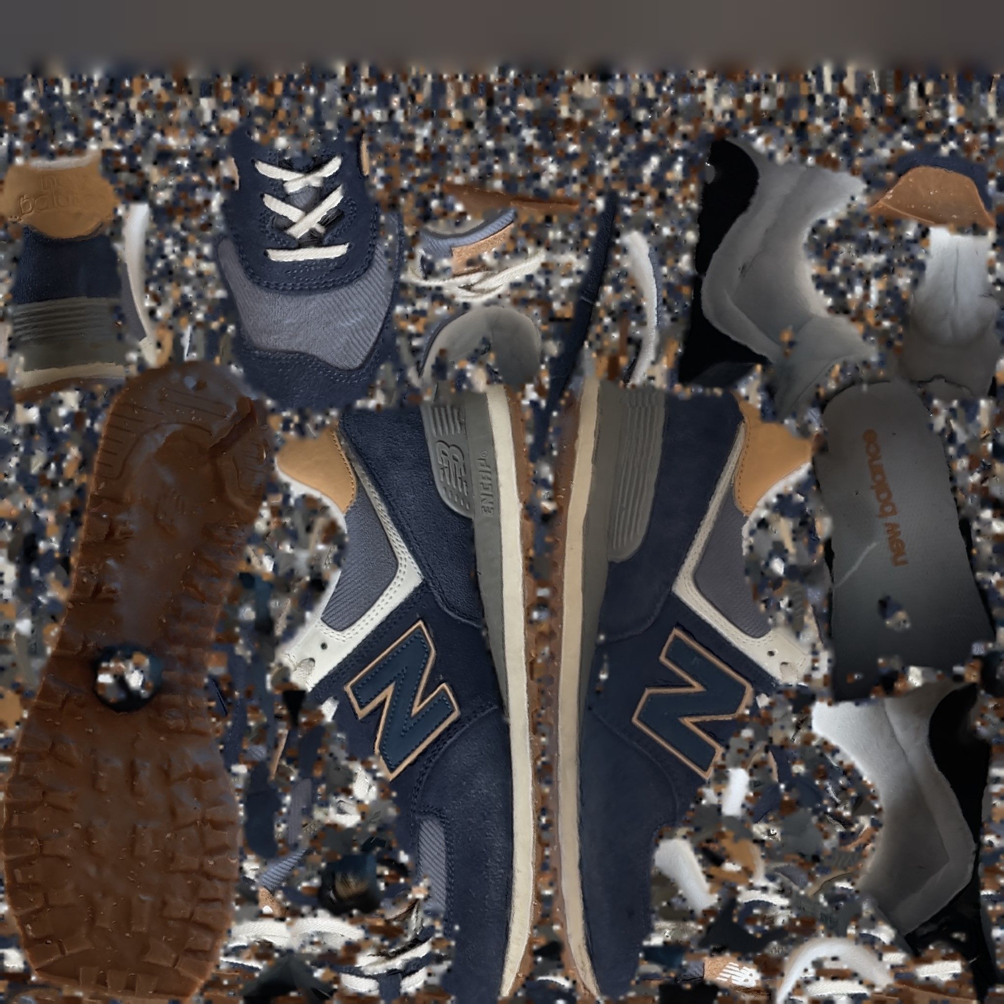 NEW BALANCE ML 574 AB2 3D SHOES Low-poly 3D model_12