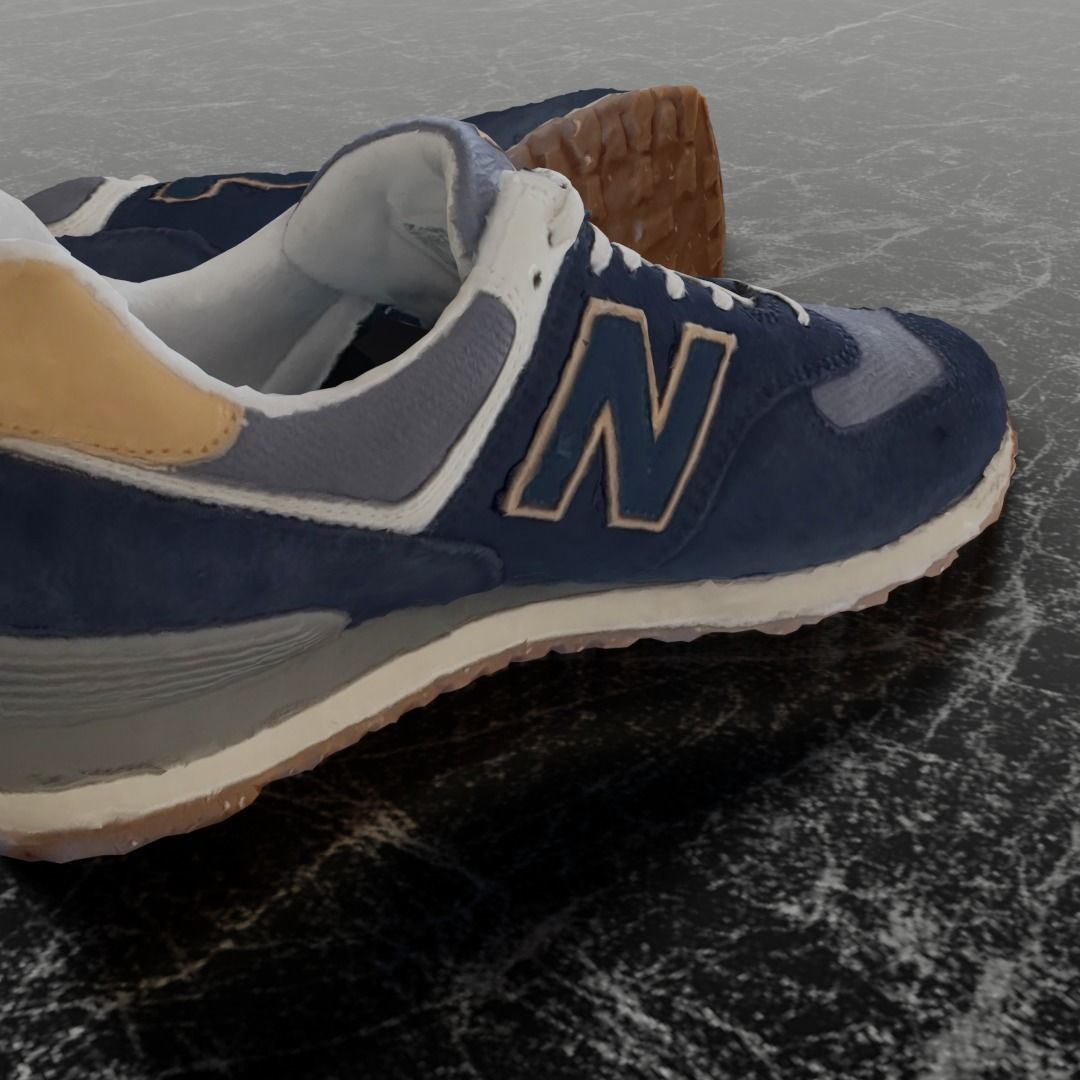 NEW BALANCE ML 574 AB2 3D SHOES Low-poly 3D model_10