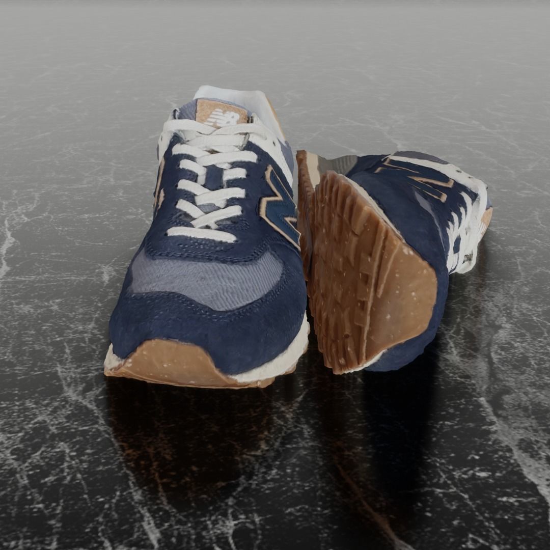 NEW BALANCE ML 574 AB2 3D SHOES Low-poly 3D model_3