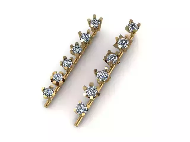 single daimond woman nose pins 3D print model