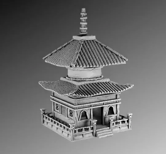 Small Temple 3D print model