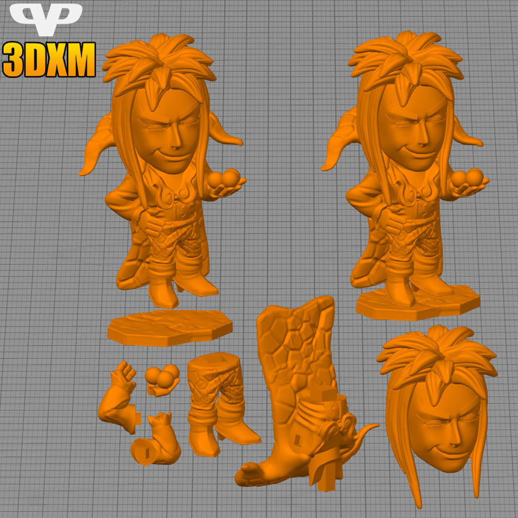 Jareth Labyrinth Chibi STL for 3D Printing ChibiSTL 3DXM 3D print model_2