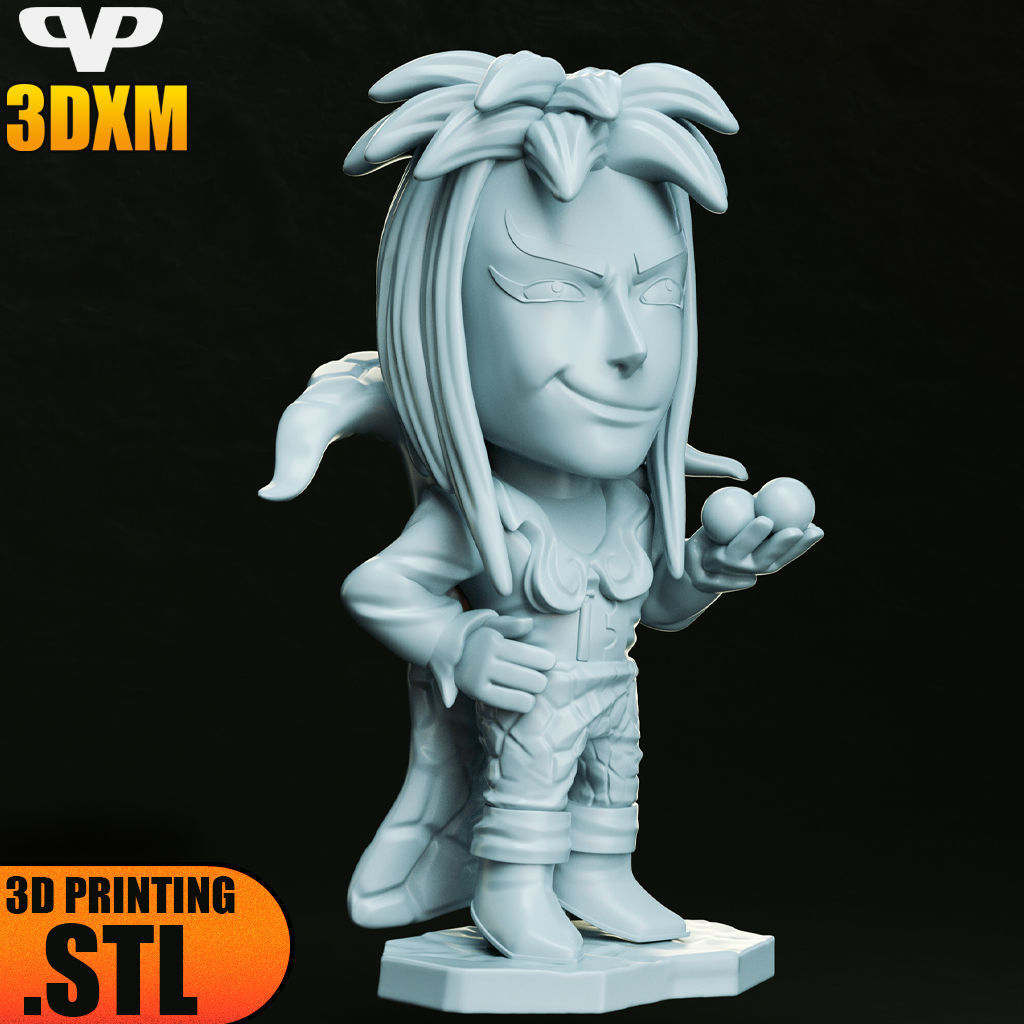 Jareth Labyrinth Chibi STL for 3D Printing ChibiSTL 3DXM 3D print model_3