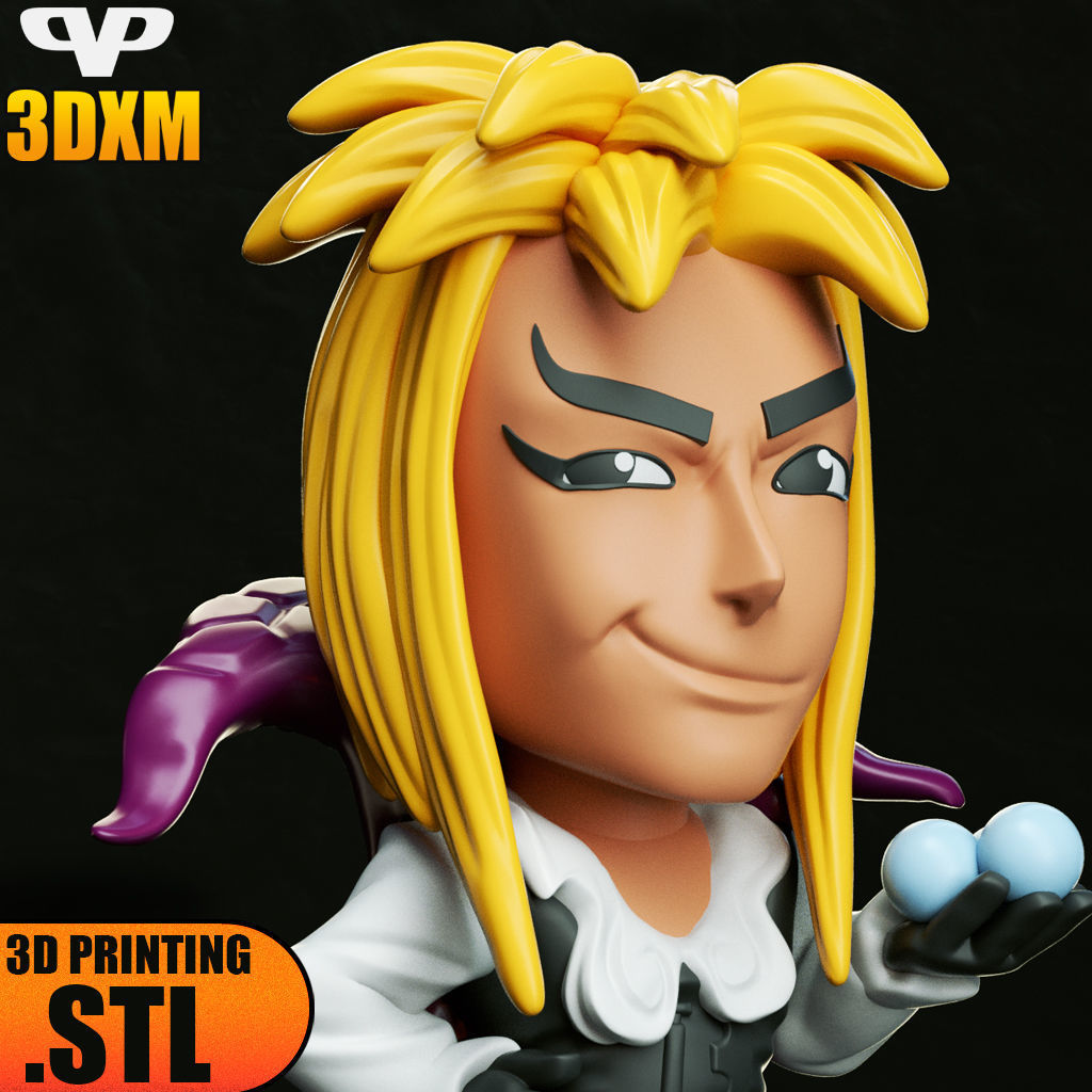 Jareth Labyrinth Chibi STL for 3D Printing ChibiSTL 3DXM 3D print model_1