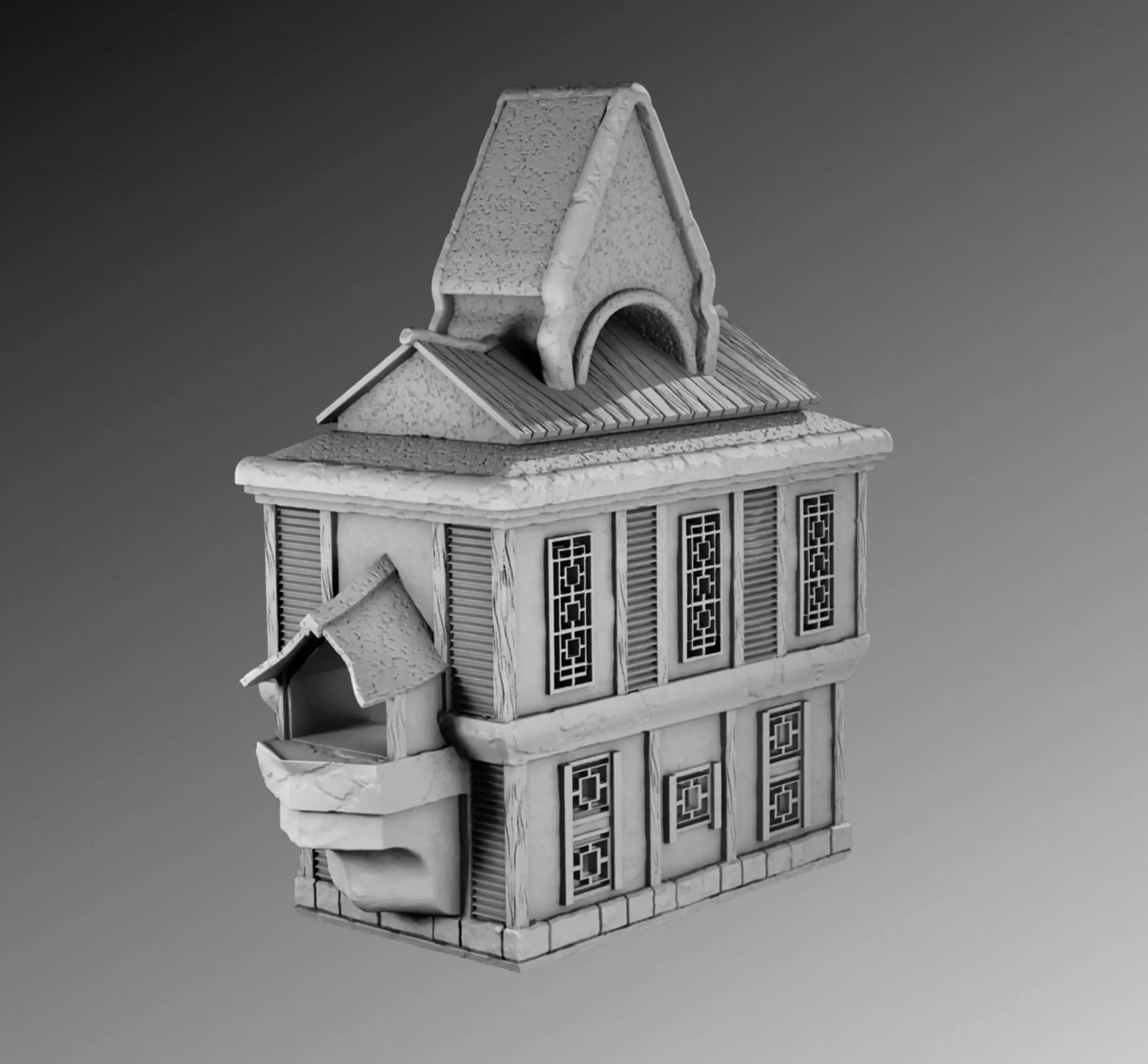 Residential building 3D print model