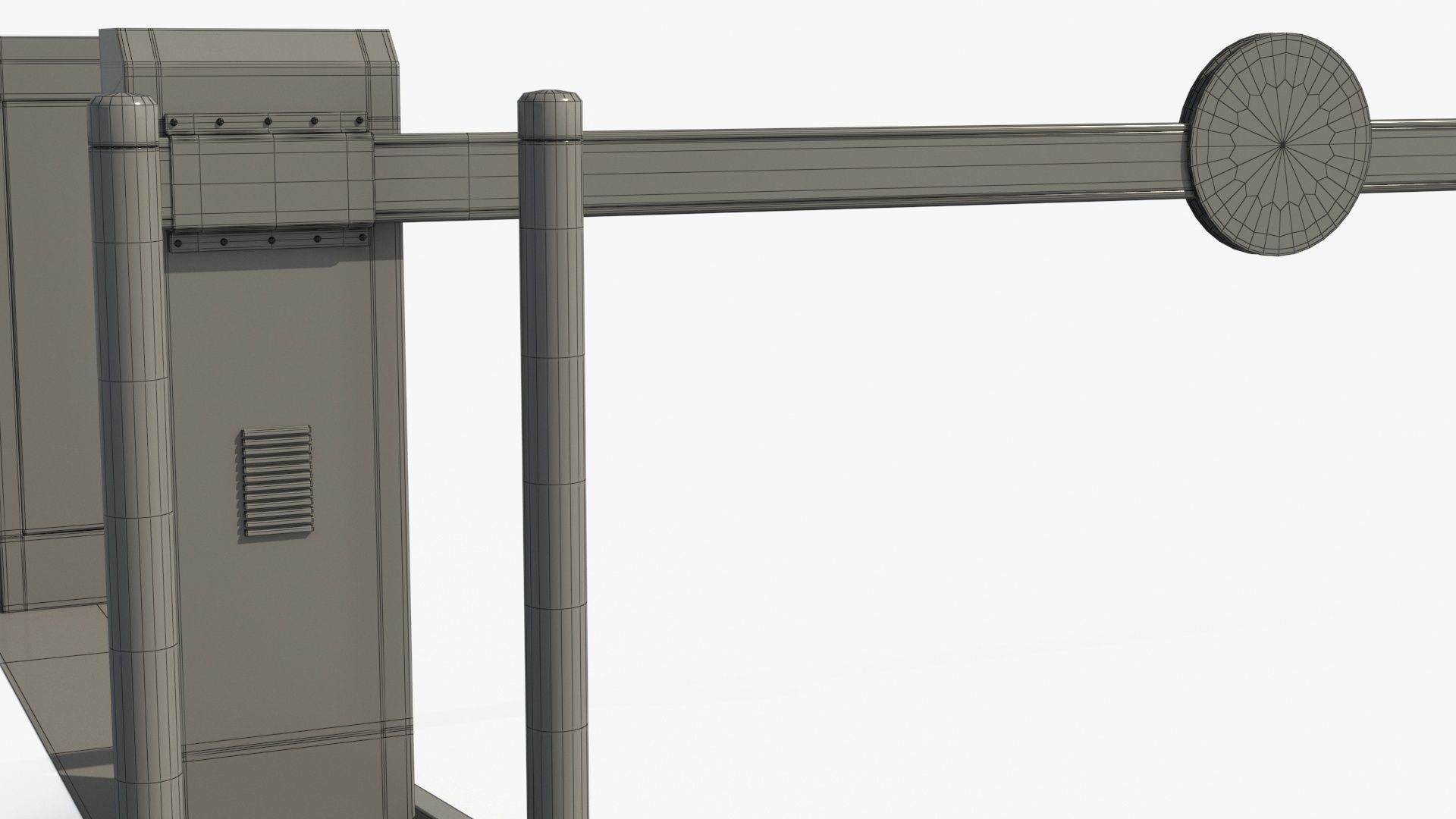 Security Barrier Low-poly 3D model_14