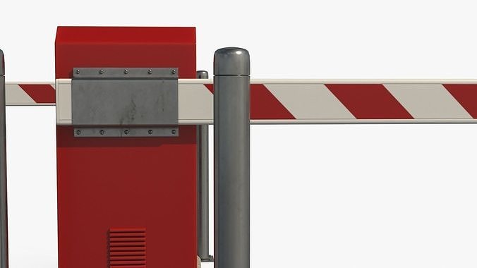 Security Barrier Low-poly 3D model 3