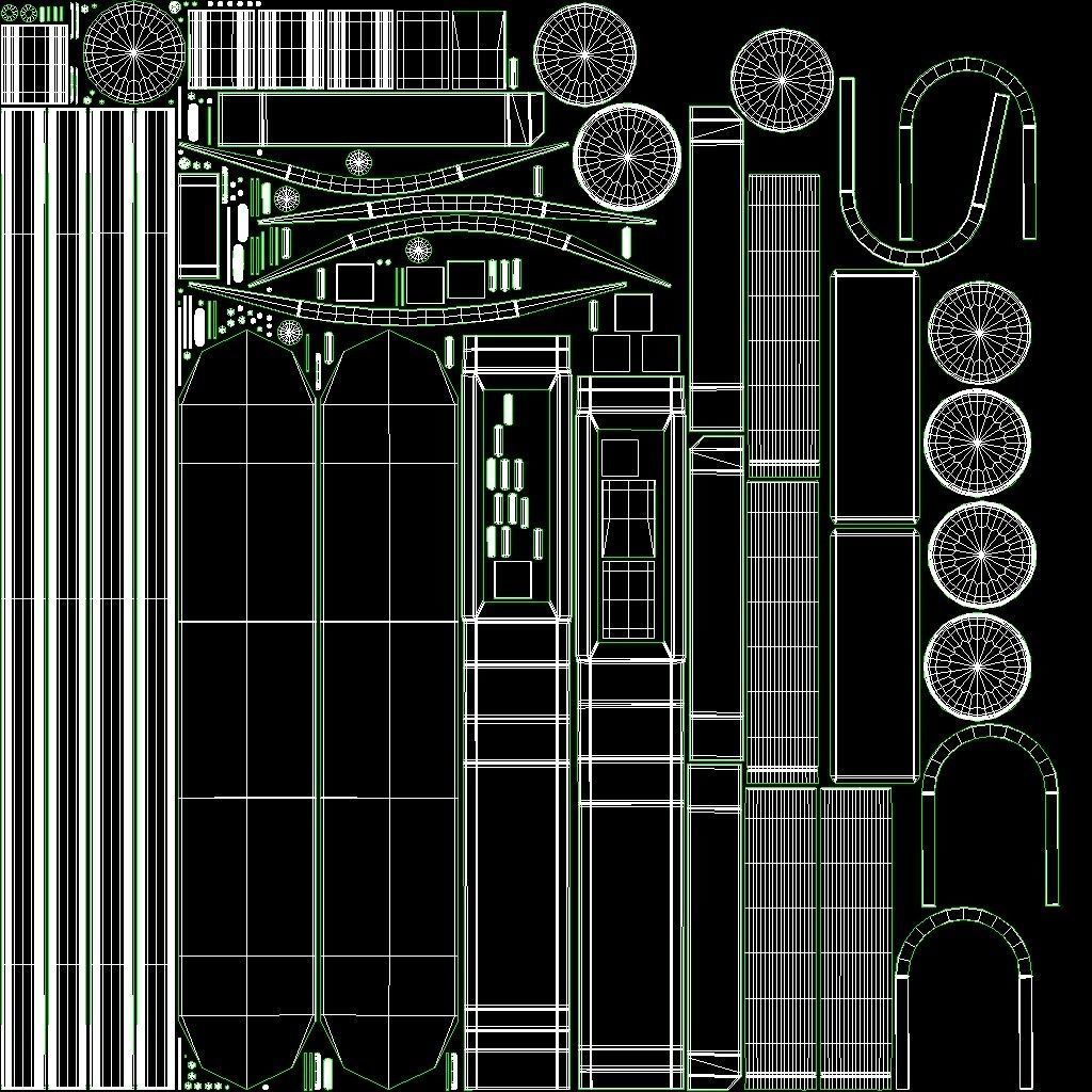 Security Barrier Low-poly 3D model_15
