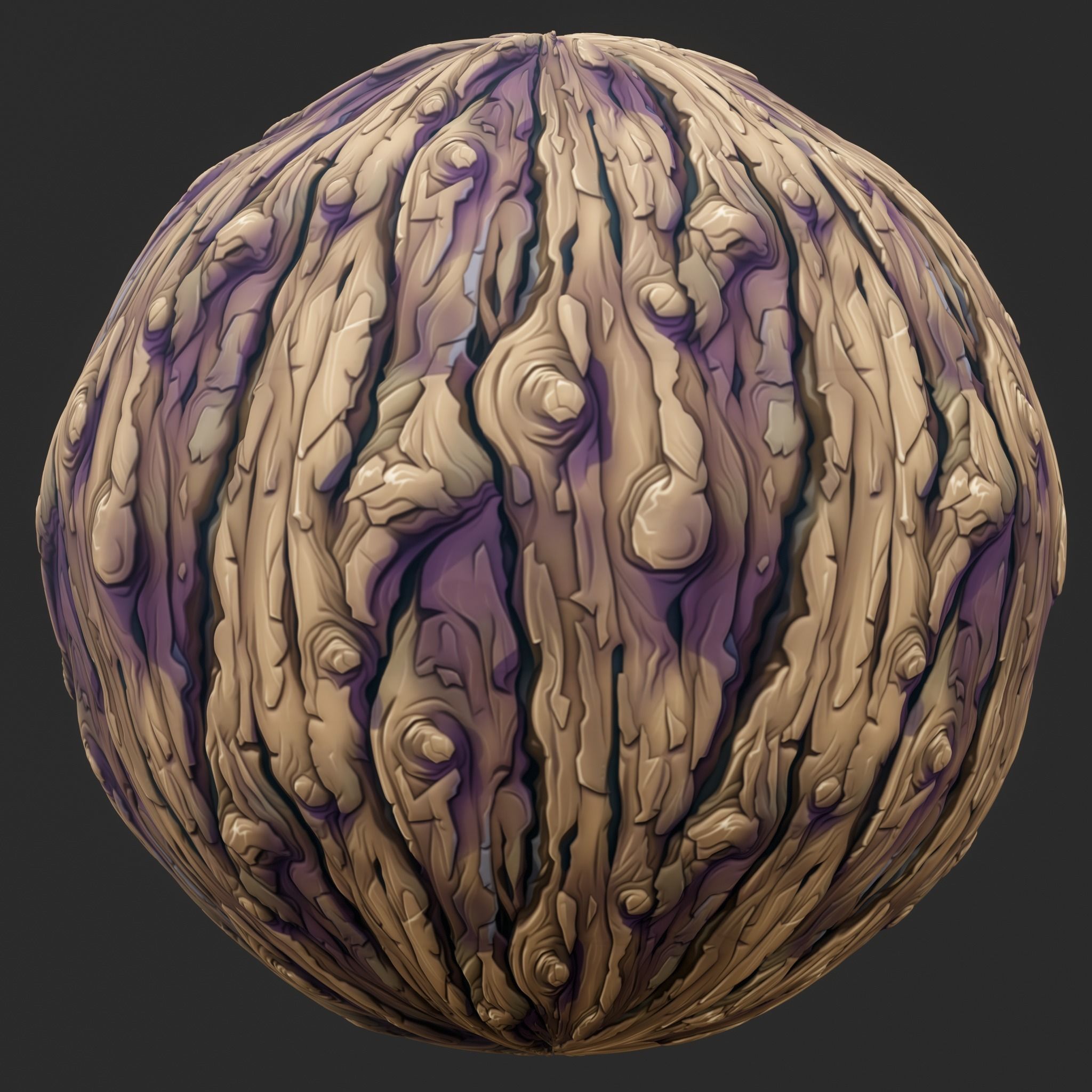 Stylized Bark Seamless Texture Texture_4